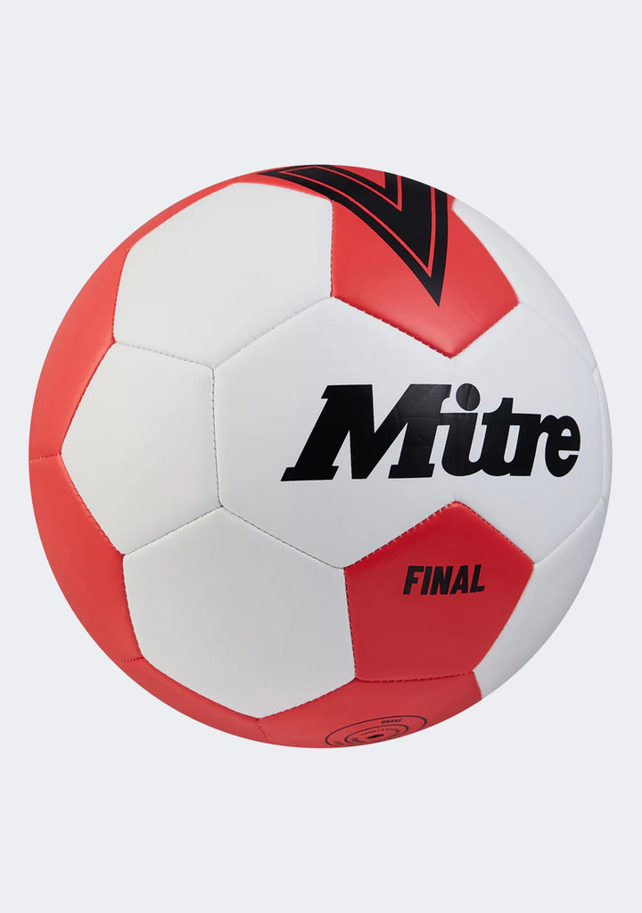 Mitre Final Soccer Ball White/Red