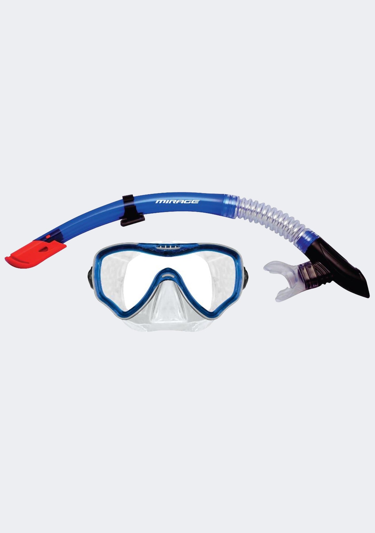 Mirage Crystal Mask & Snorkel Set Blue