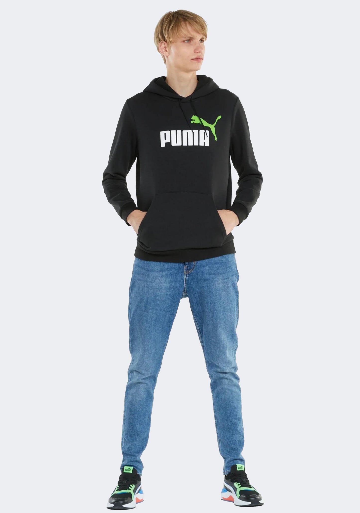 Puma Men's Essentials+ 2-Tone Big Logo Hoodie