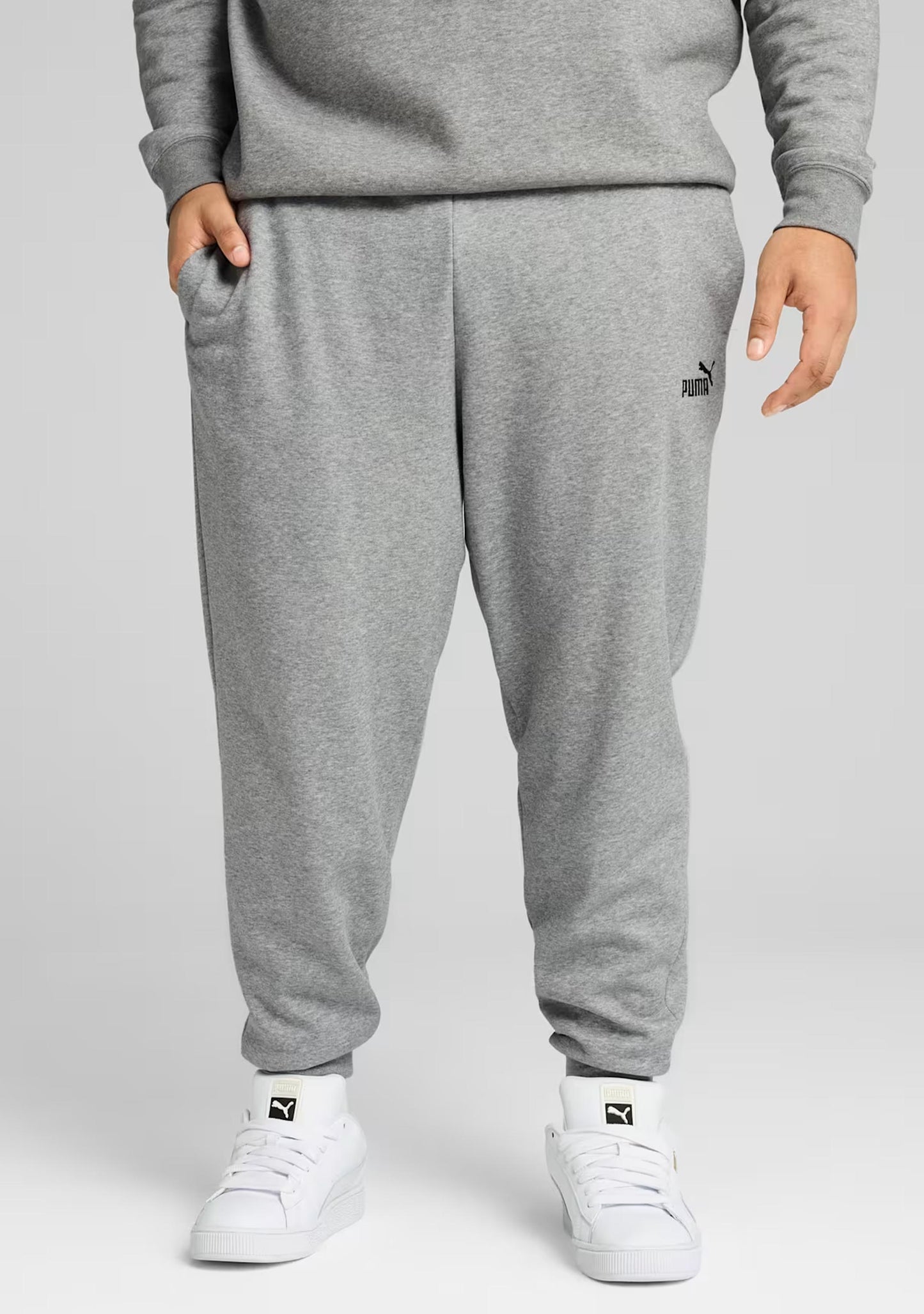Puma Men's ESS Logo CL Sweatpants Grey