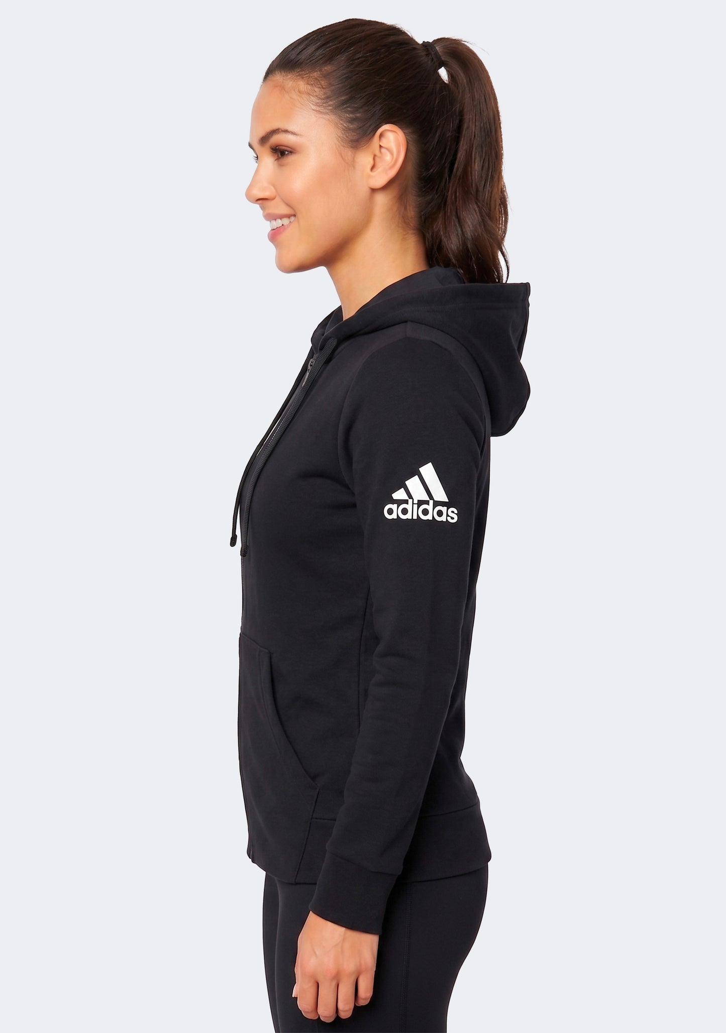 Adidas Women’s Essential Solid Full Zip Hoodie
