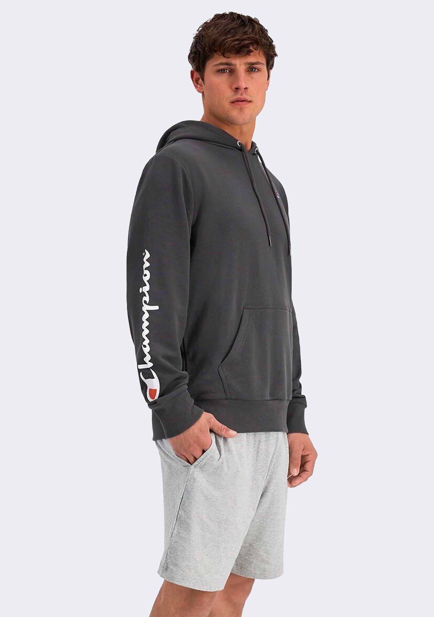 Champion Men's French Terry Script Hoodie