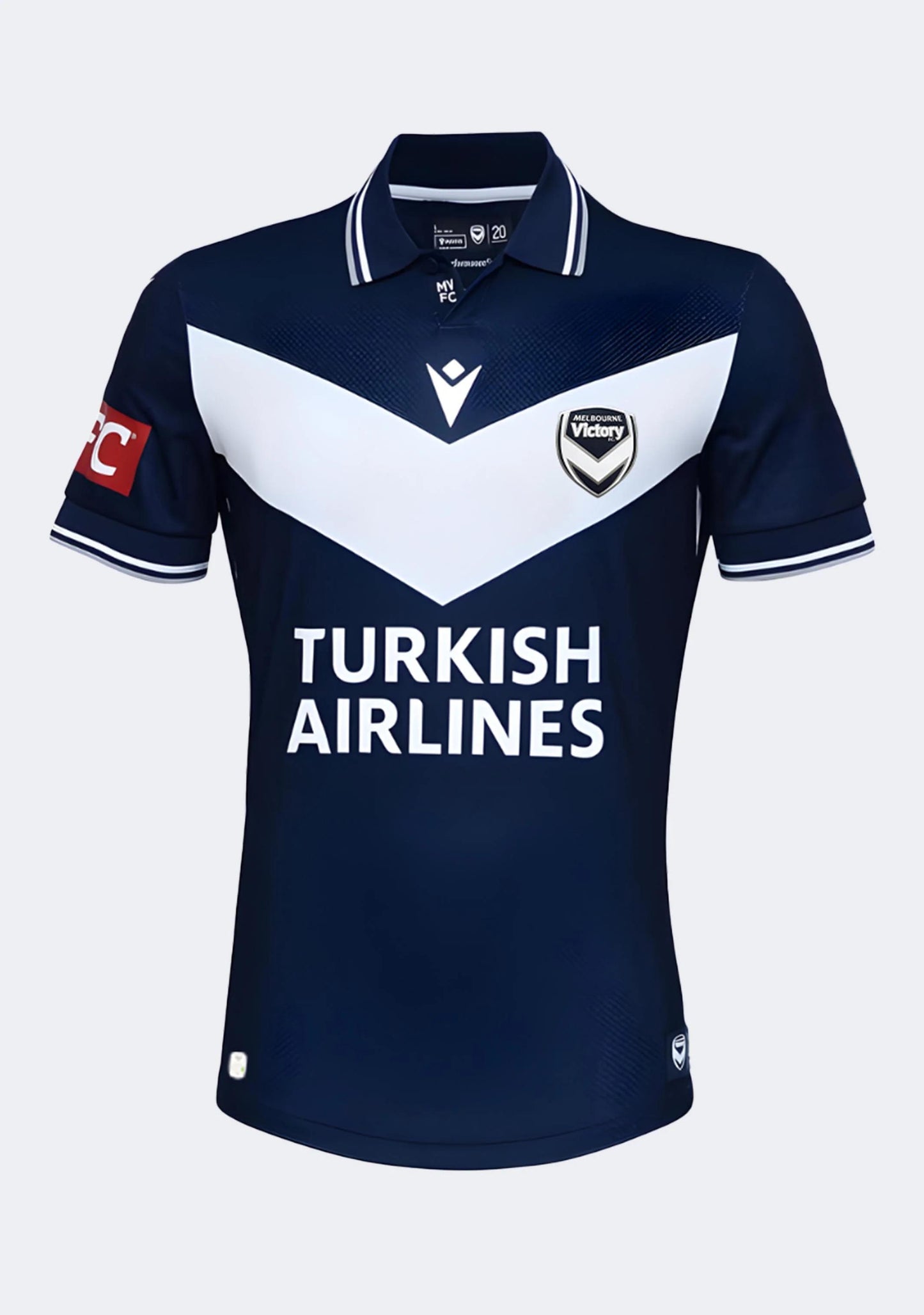 Macron Kids' Melbourne Victory M24/25 ALW Authentic Short Sleeve Home Jersey