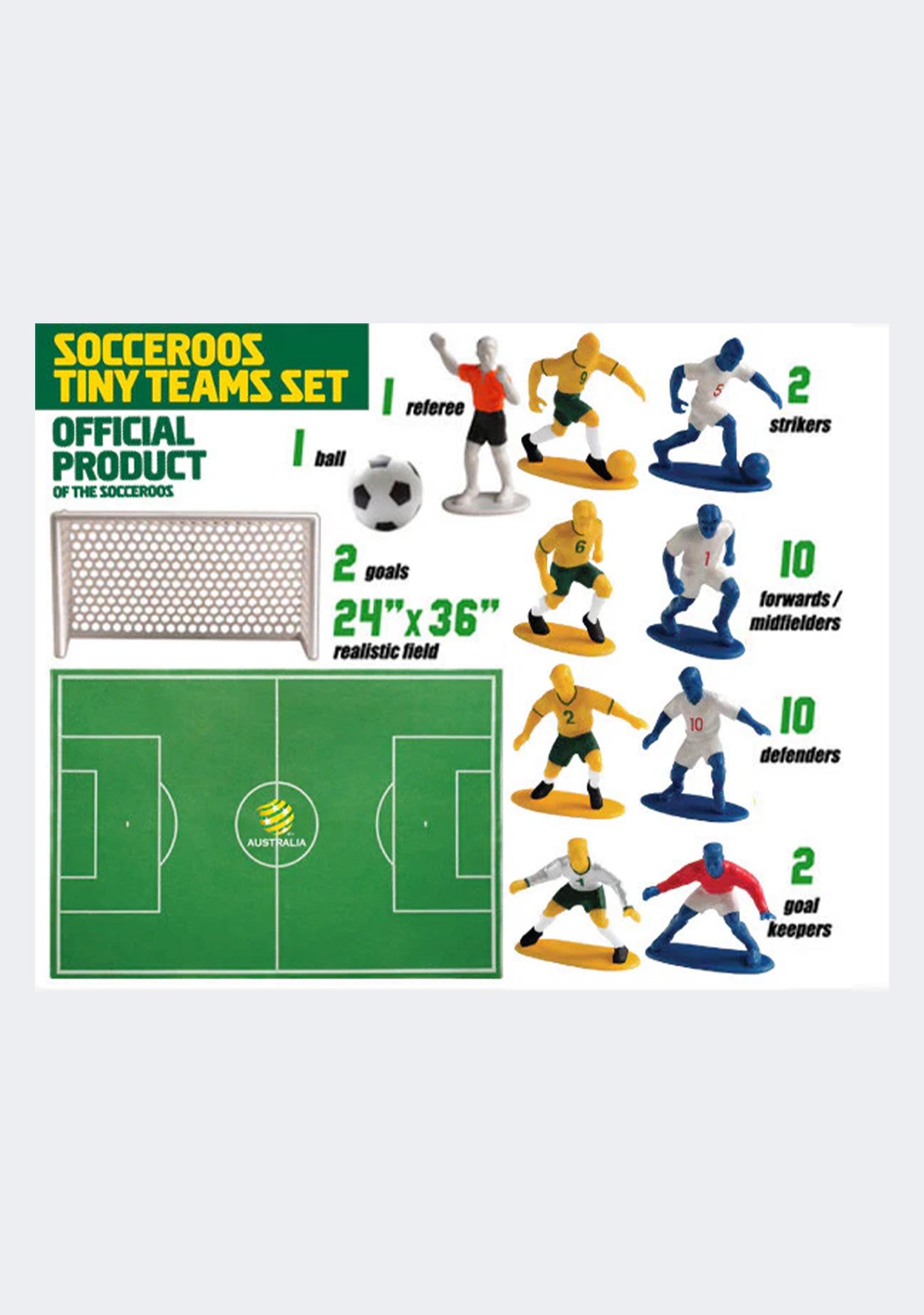 Tiny Teams Socceroos 30+ Piece Play Set