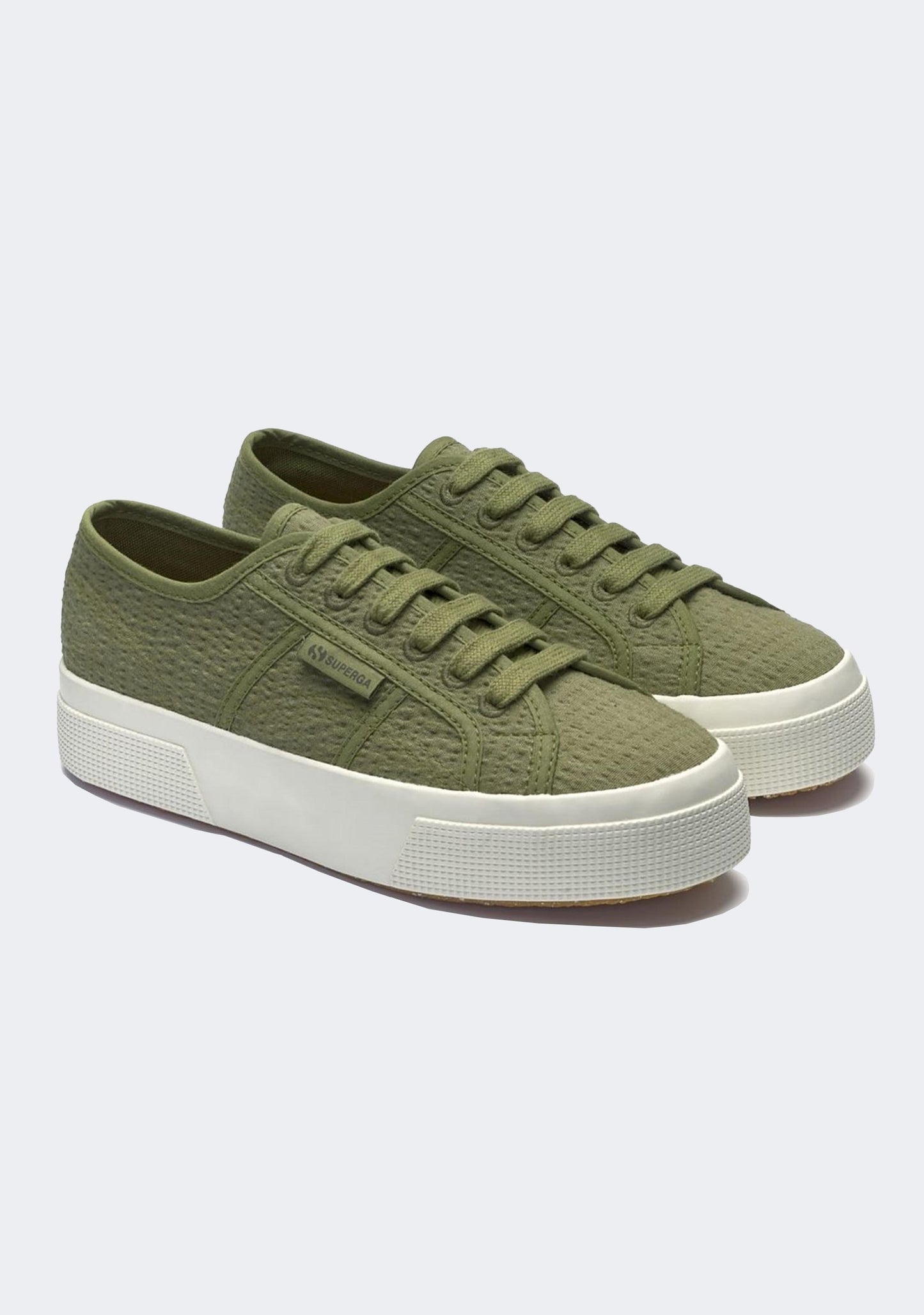 Superga 2740 Platform Organic Seersucker Sneakers