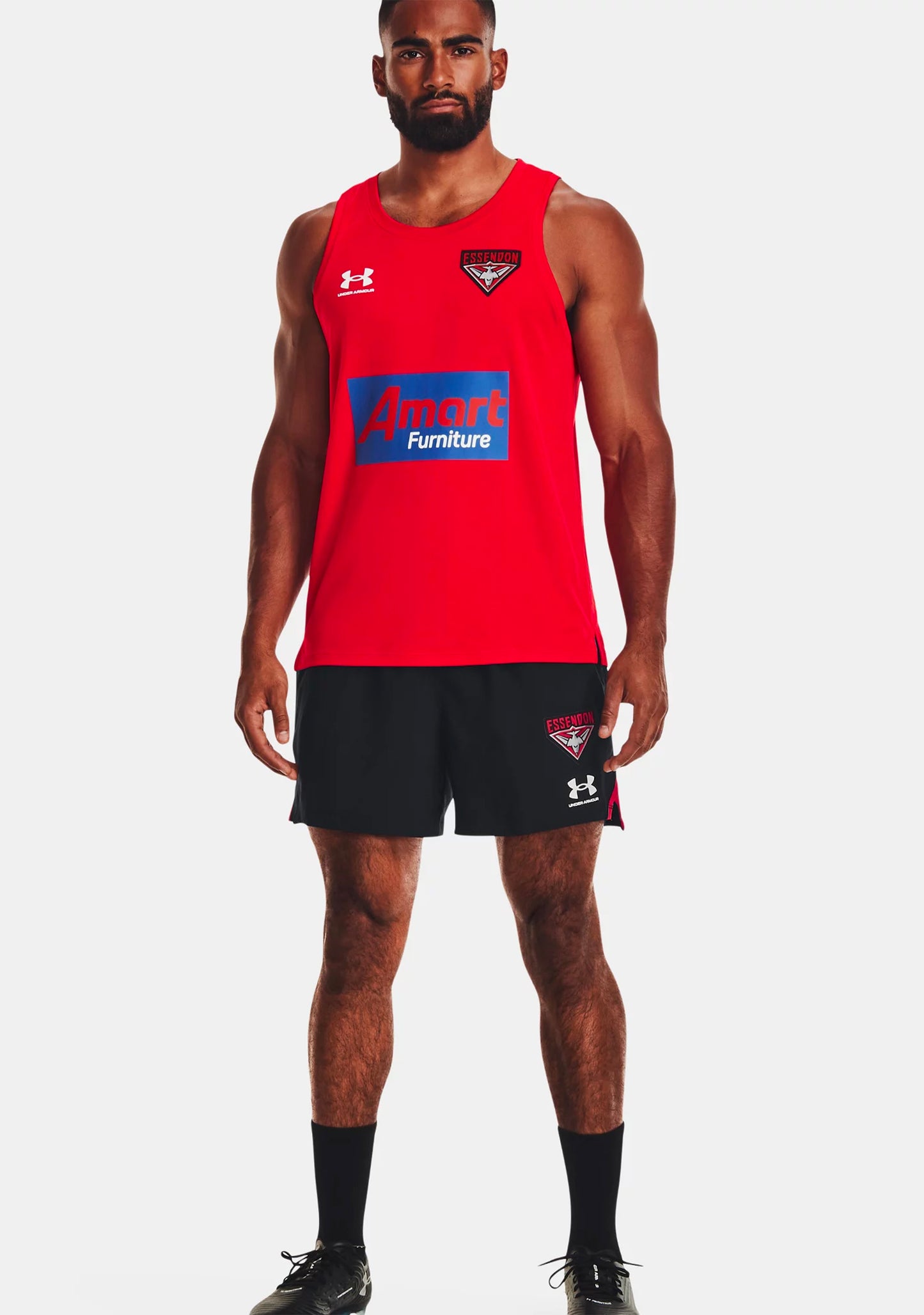 Under Armour Men’s Essendon FC Accelerate Training 5 inch Shorts