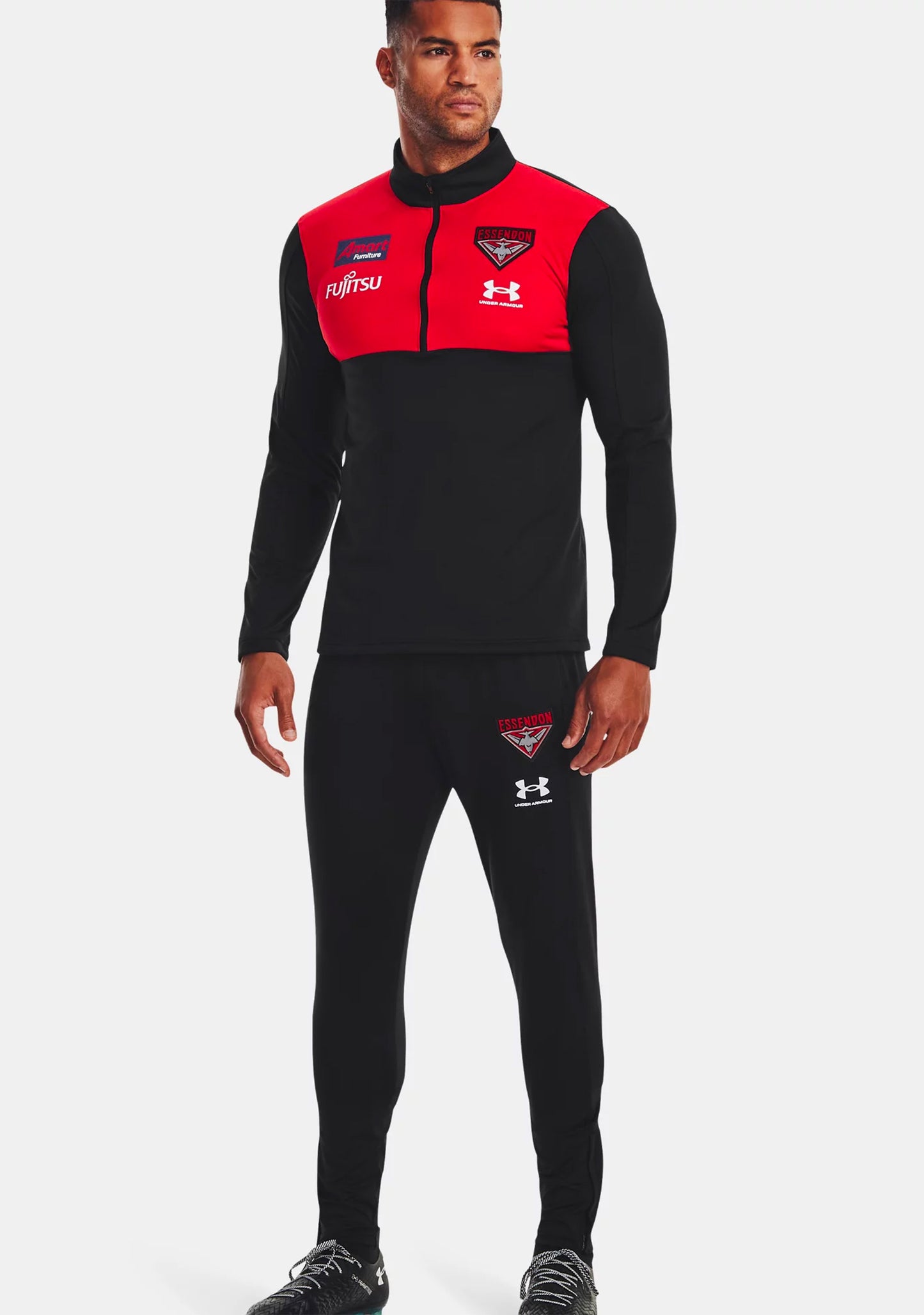 Under Armour Men’s Essendon FC Midlayer Quarter Zip Jacket