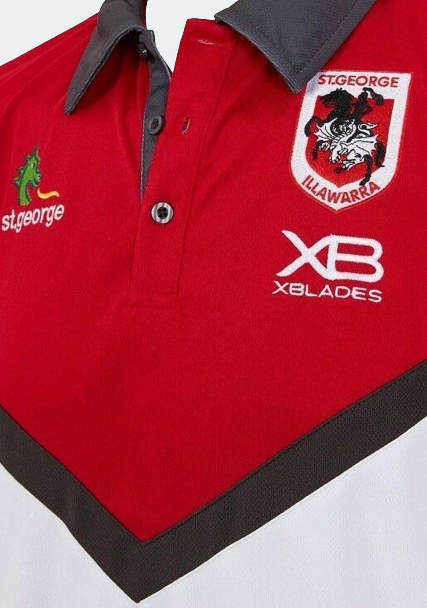 XBlades Men's St George Illawarra Dragons 2018 Media Polo
