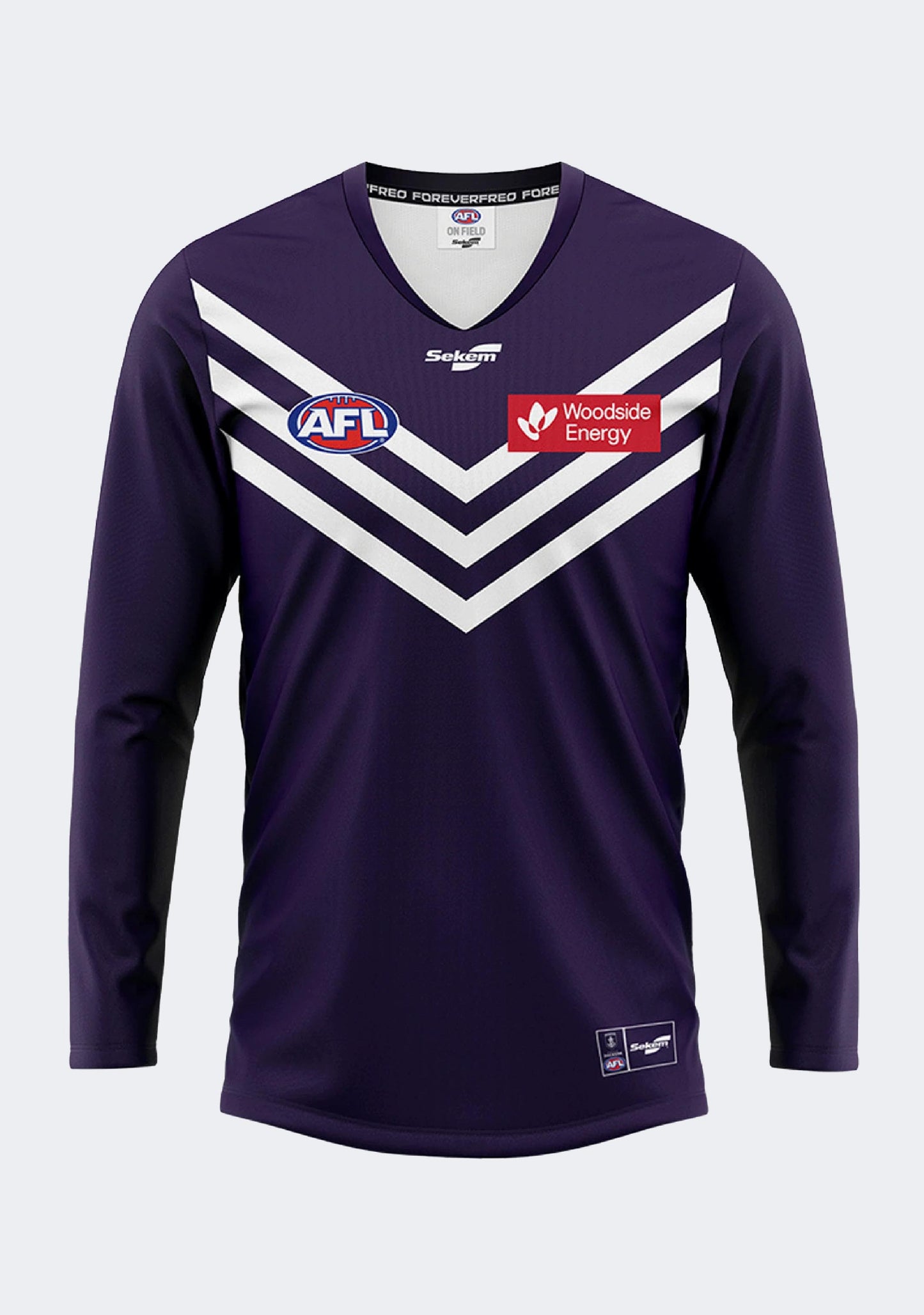 Sekem Fremantle Dockers 2023 Adults Home Replica Long Sleeve Jumper