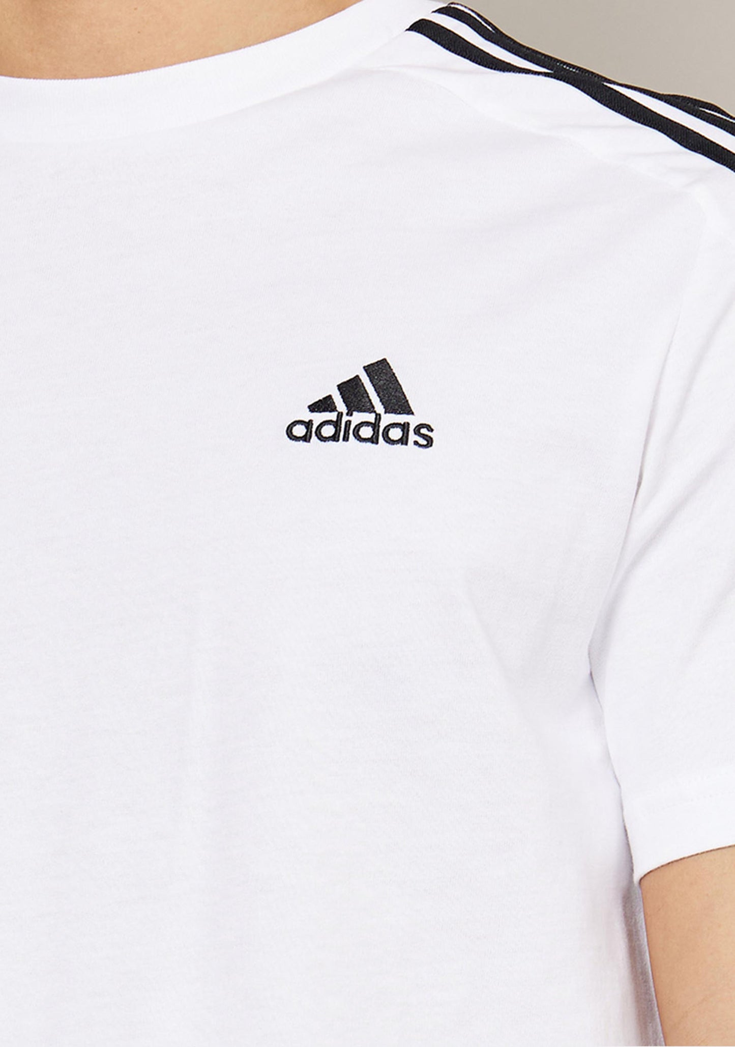 Adidas Men's ESS 3 Stripe SJ Tee