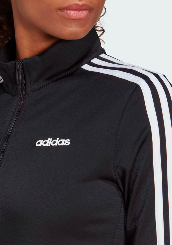 Adidas Womens D2M 3 Stripe Track Jacket