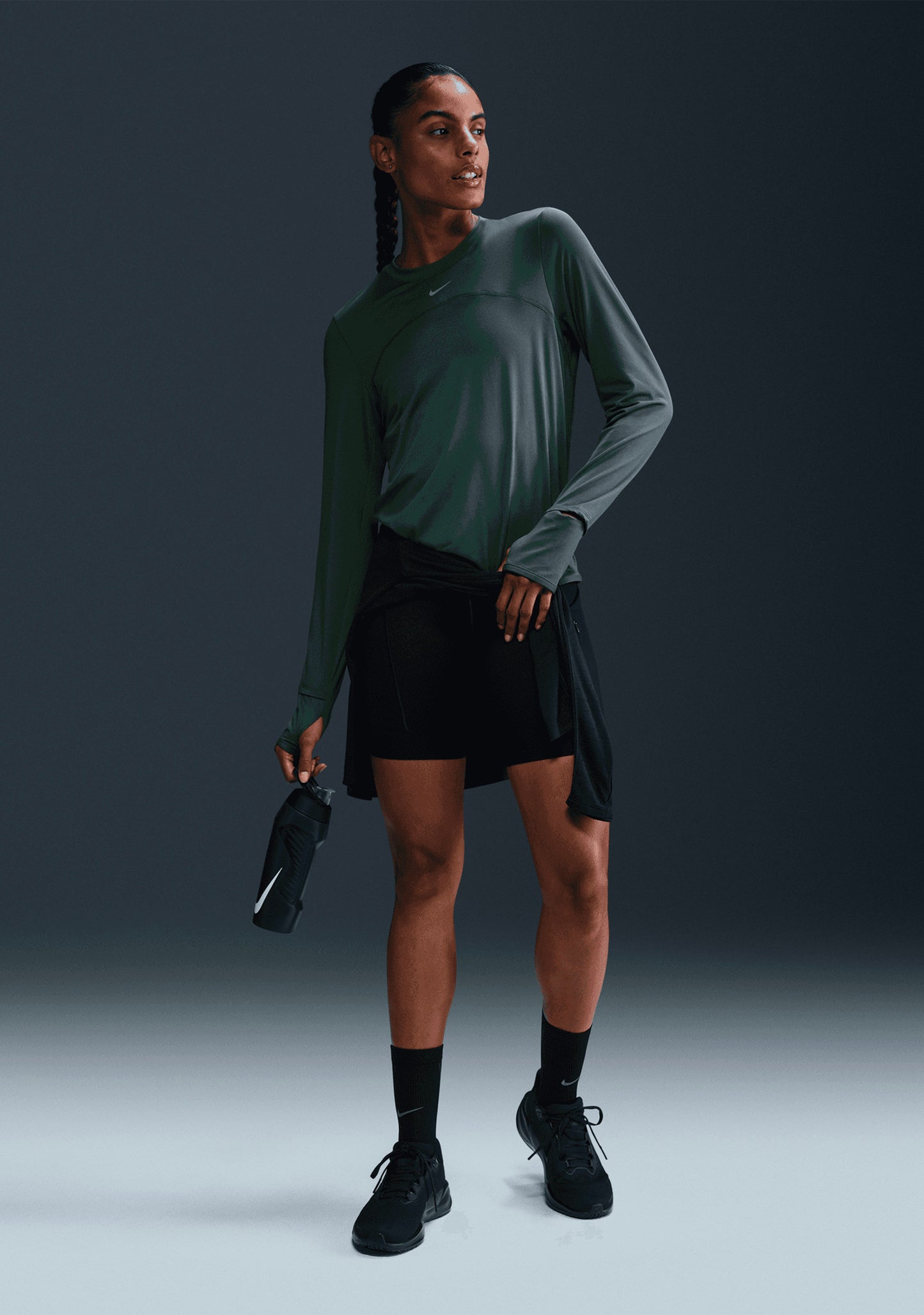 Nike Women's Dri-FIT Swift UV Crew-Neck Running Top