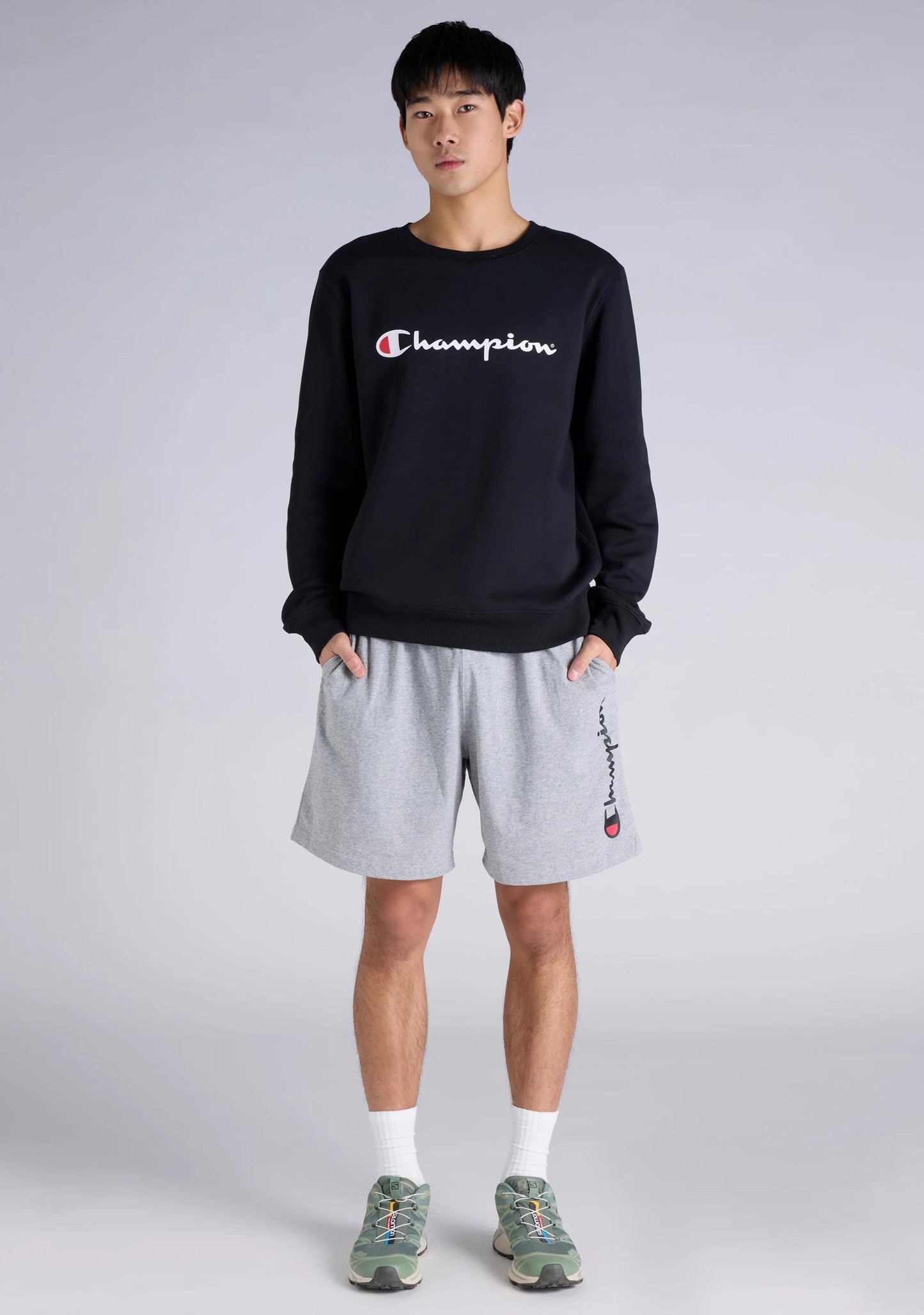 Champion Men’s Script Crew Black