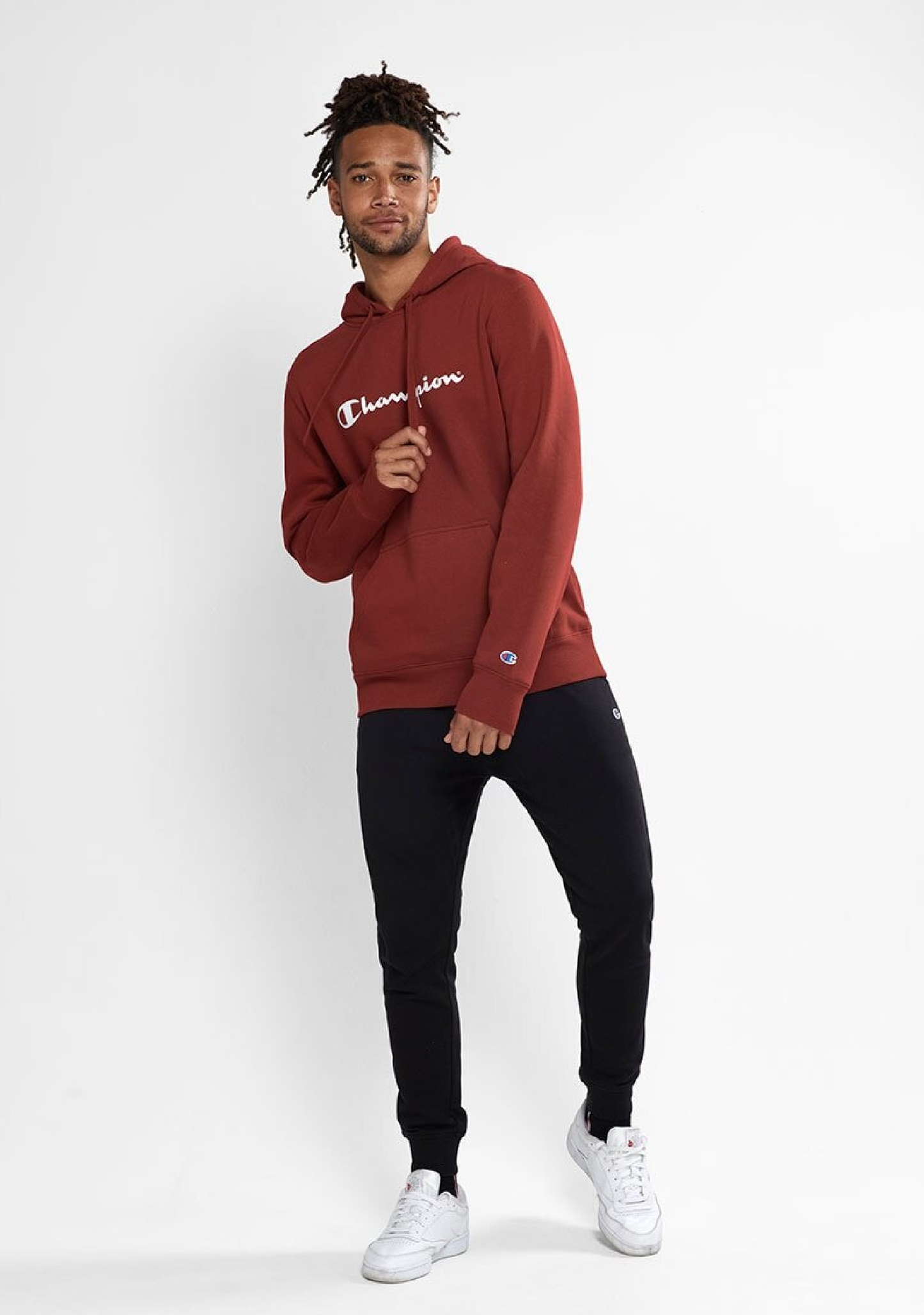 Champion Men’s Script Hoodie Dusty Clay