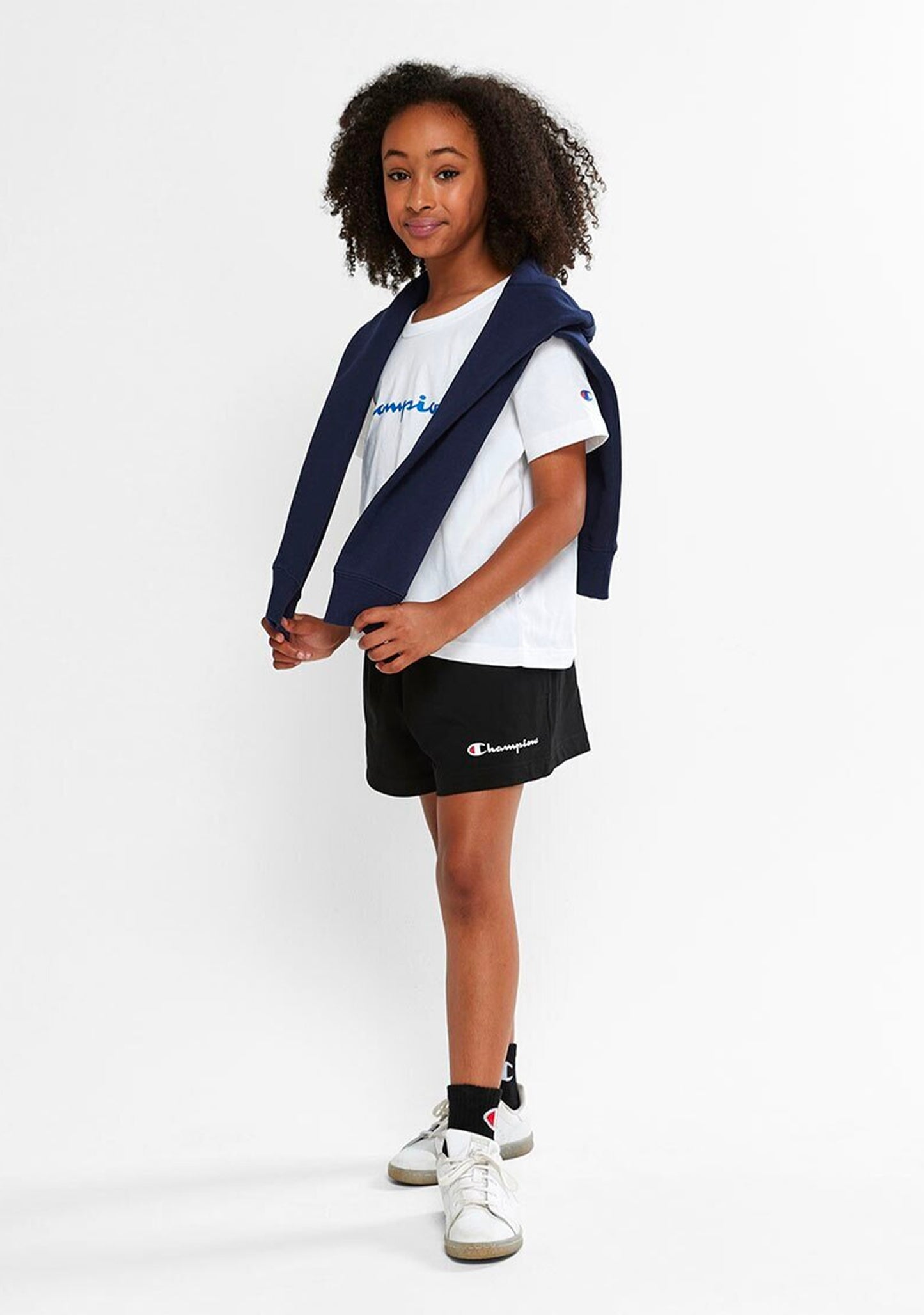 Champion Girls’ Script Boxy Crop Tee
