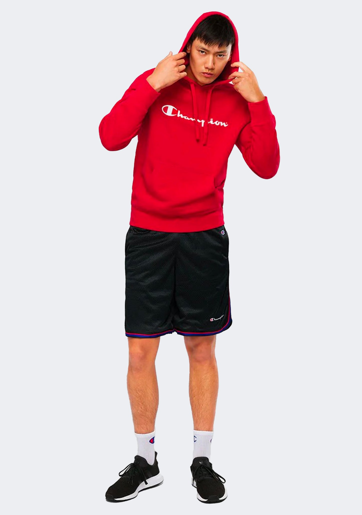 Champion Men’s Script Hoodie Cherry on Top