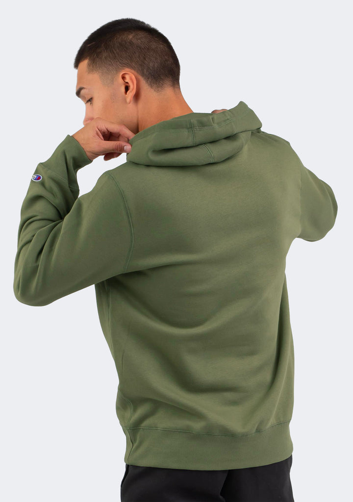 Champion Men's Script Hoodie Sea Moss