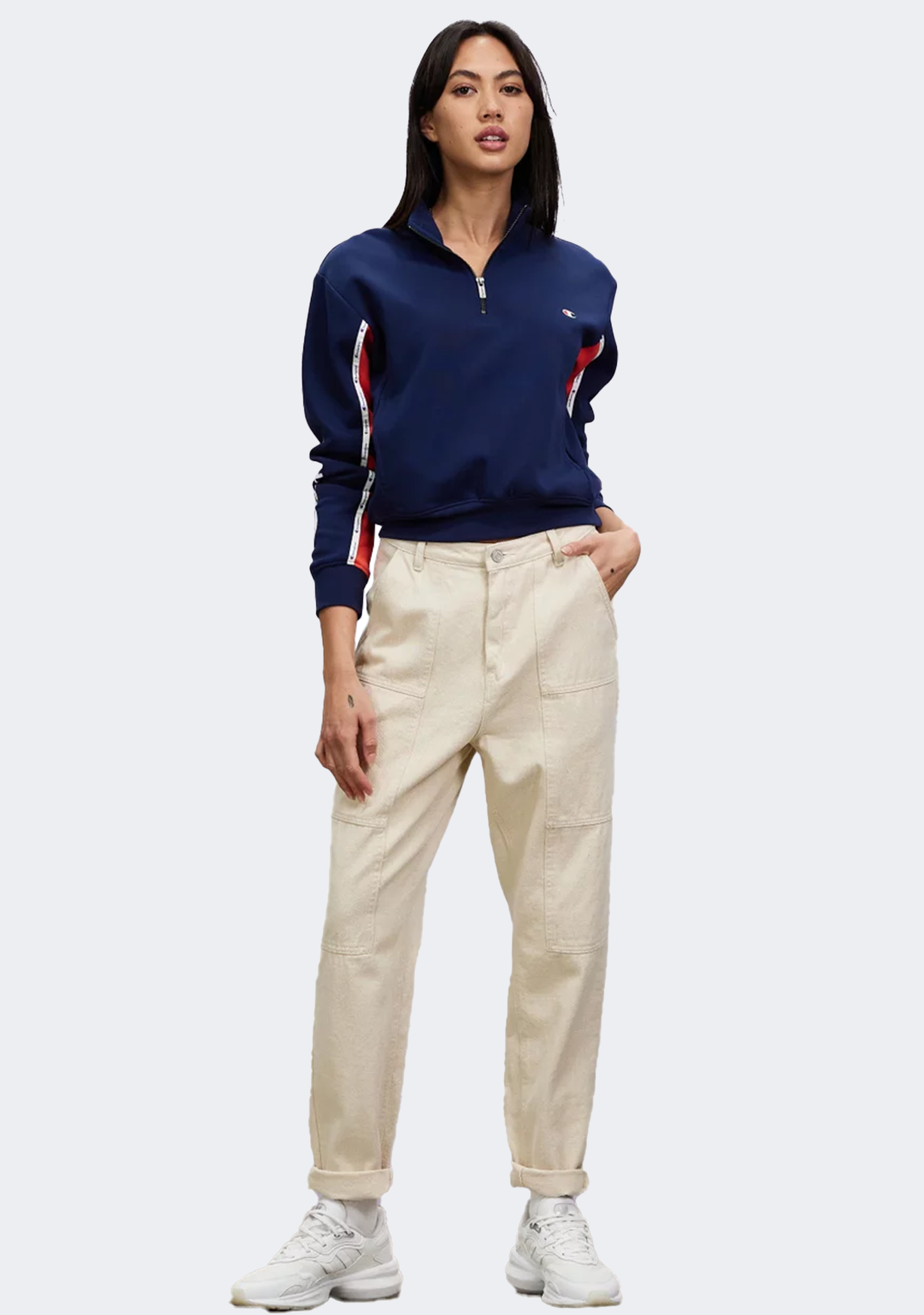 Champion Womens Rochester Quarter Zip Crew