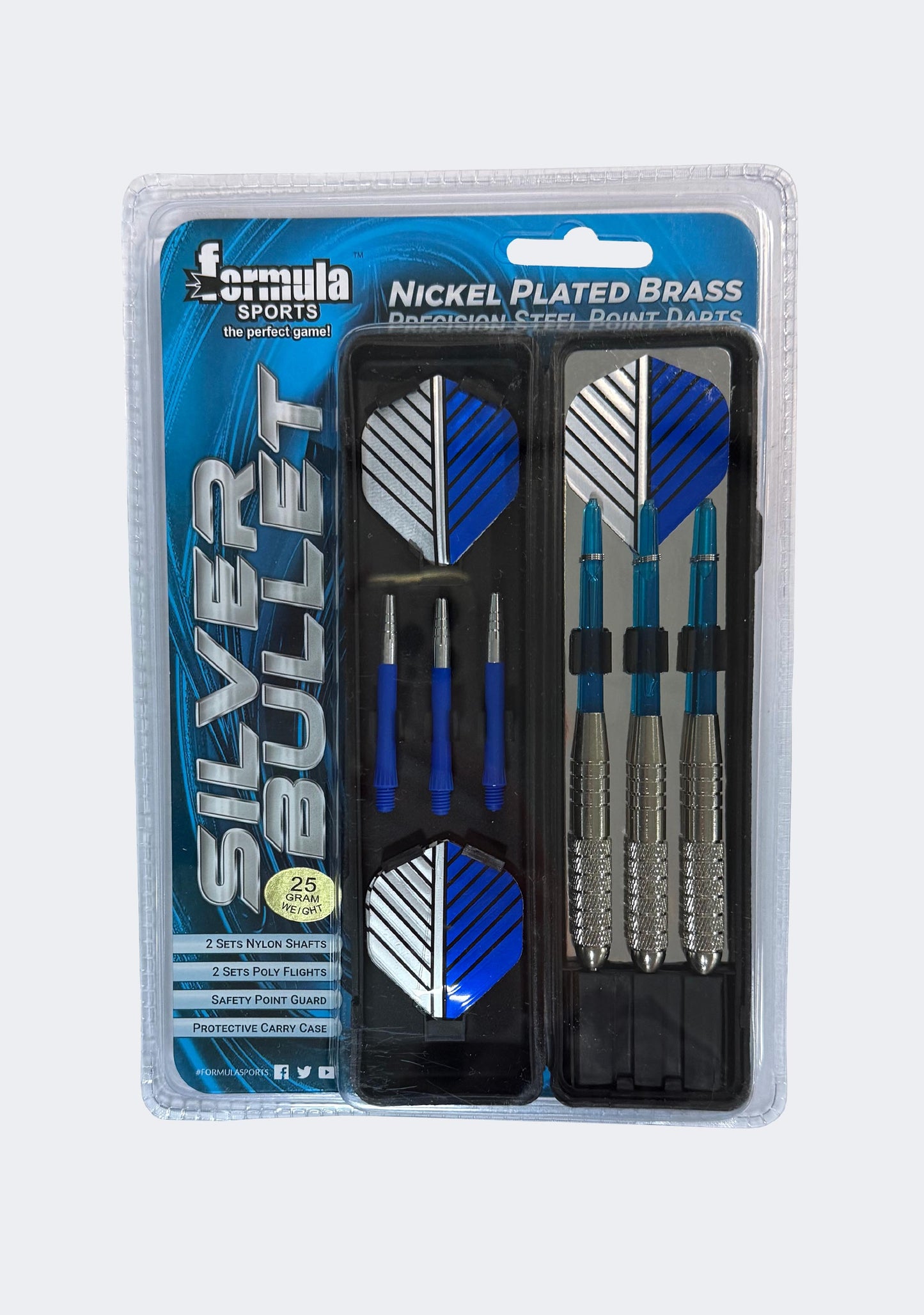 Formula Sports Silver Bullet Nickel Plated Brass Precision Steel Point Darts