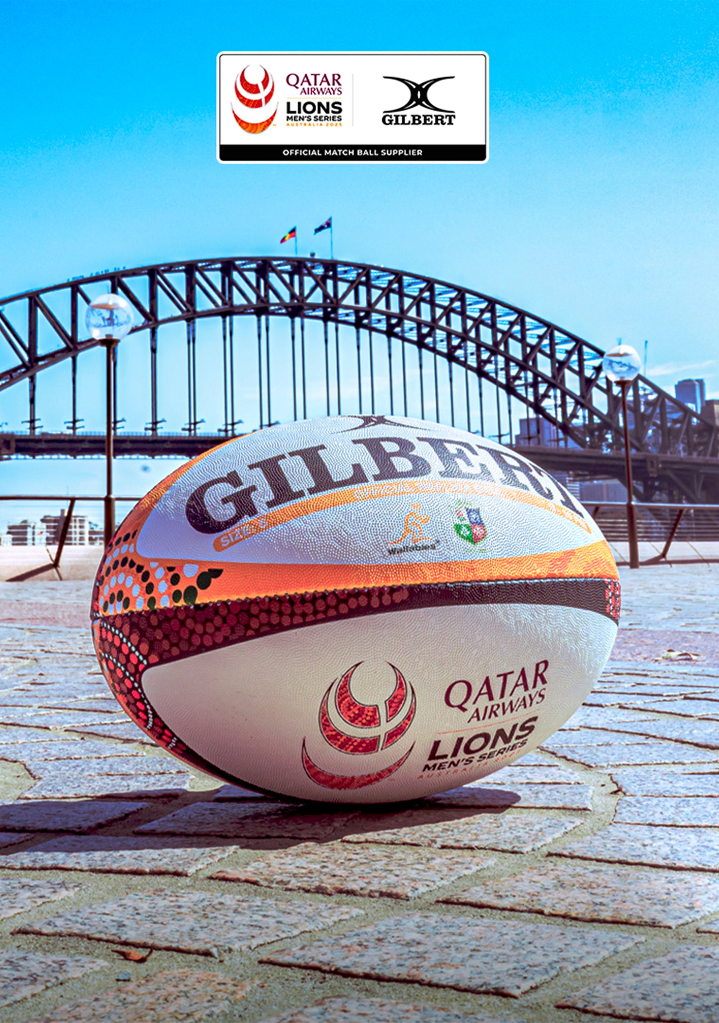 Gilbert British and Irish Lions Men’s Series Australia 2025 Official Replica Match Ball
