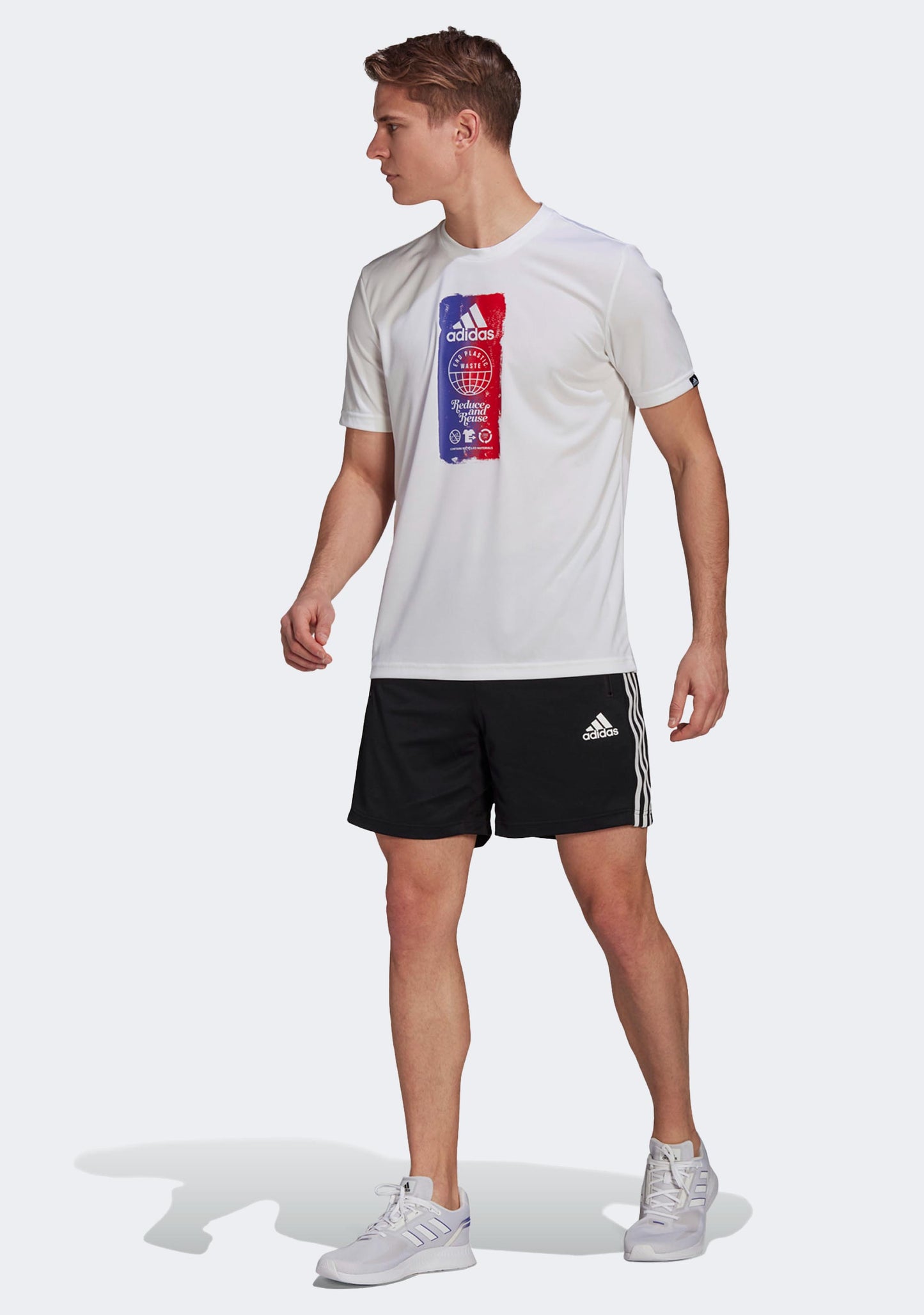 Adidas Men's Designed To Move Sport 3-Stripes Shorts