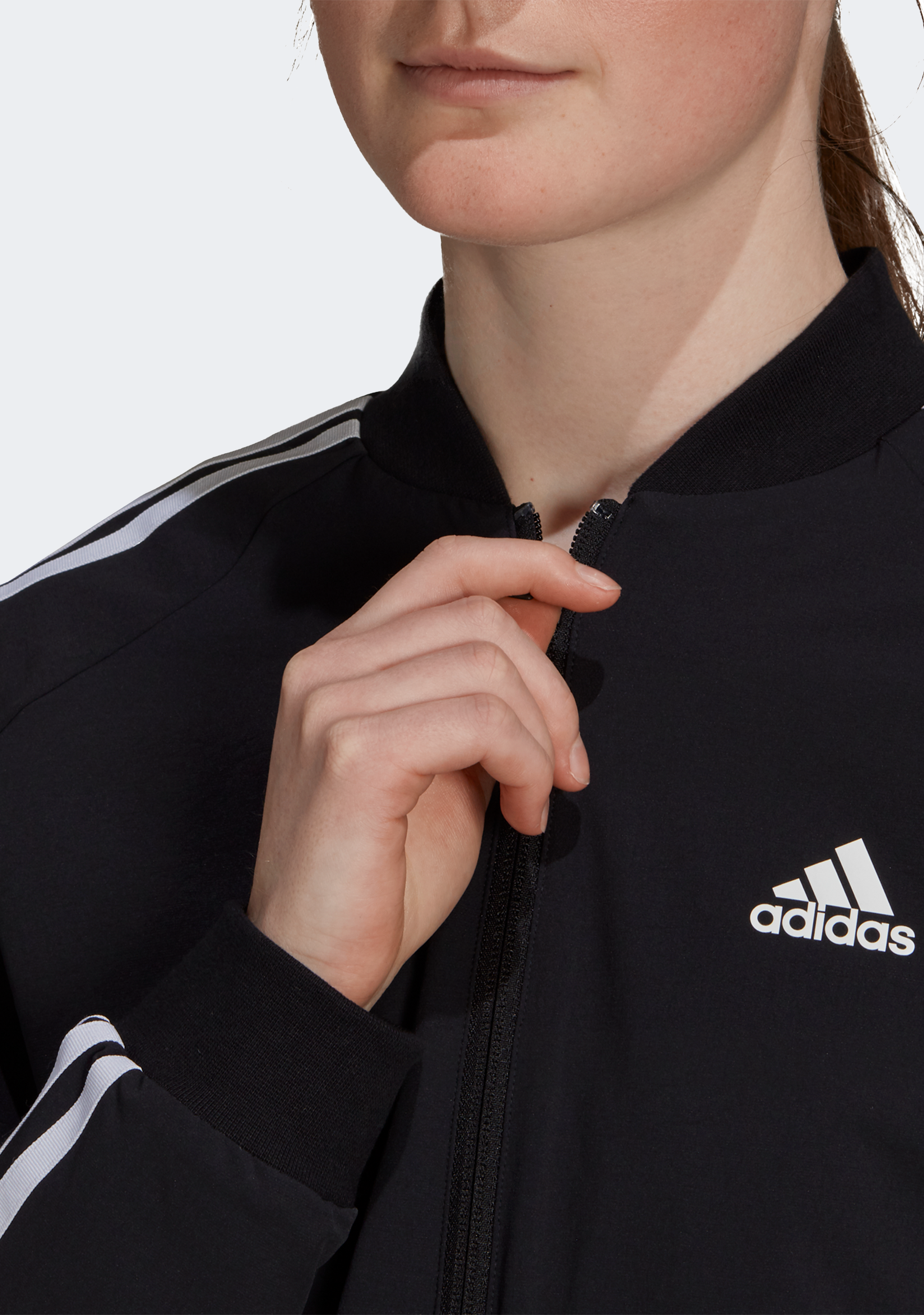 Adidas Womens Essentials 3 Stripes Track Jacket