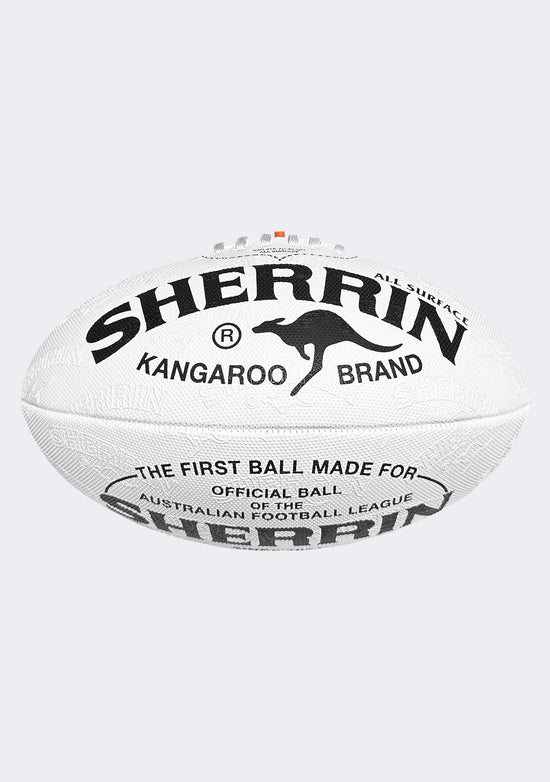 Sherrin KB Match All Surface AFL Ball White