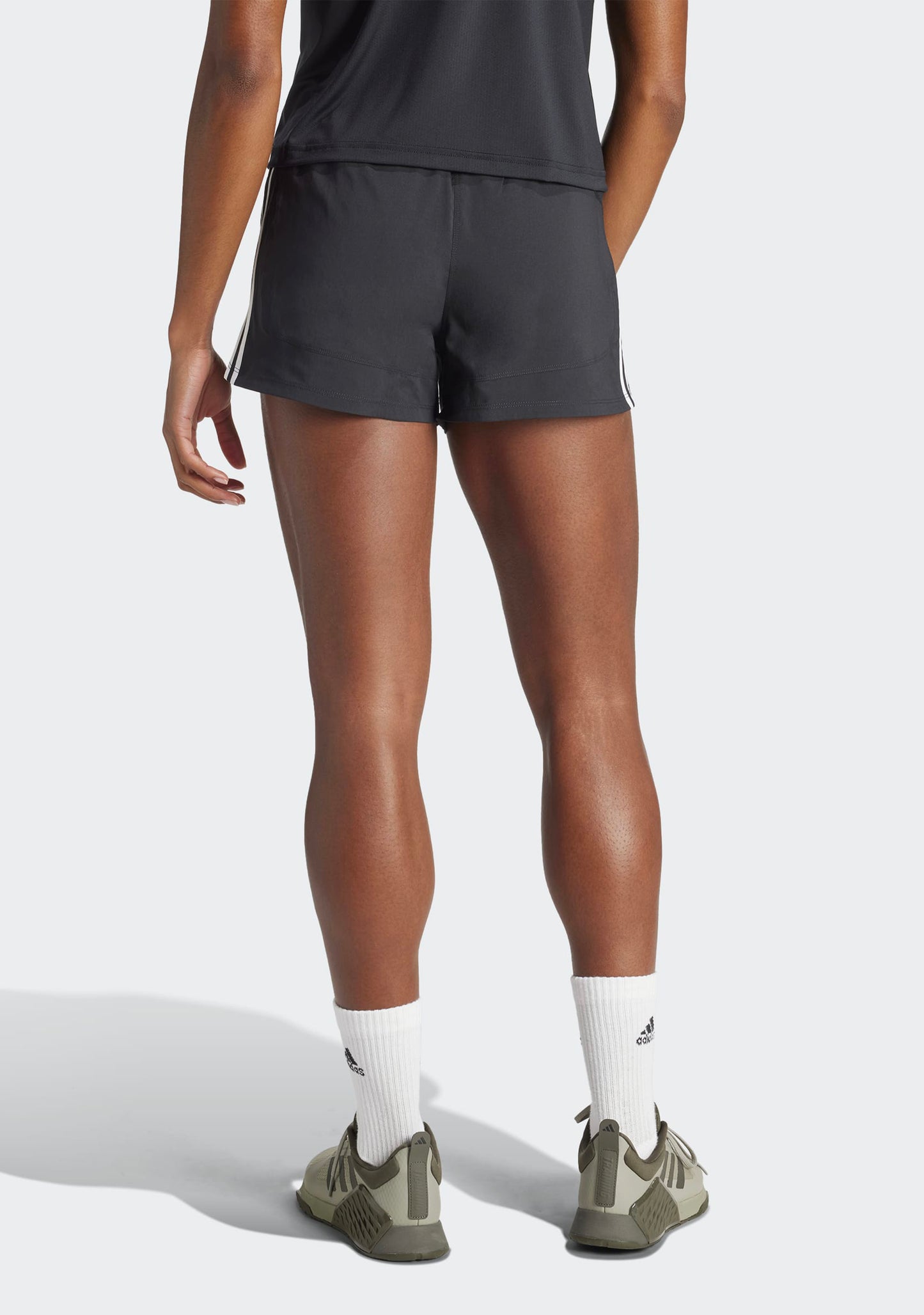 Adidas Women's Pacer Training 3-Stripes Woven High-Rise Shorts