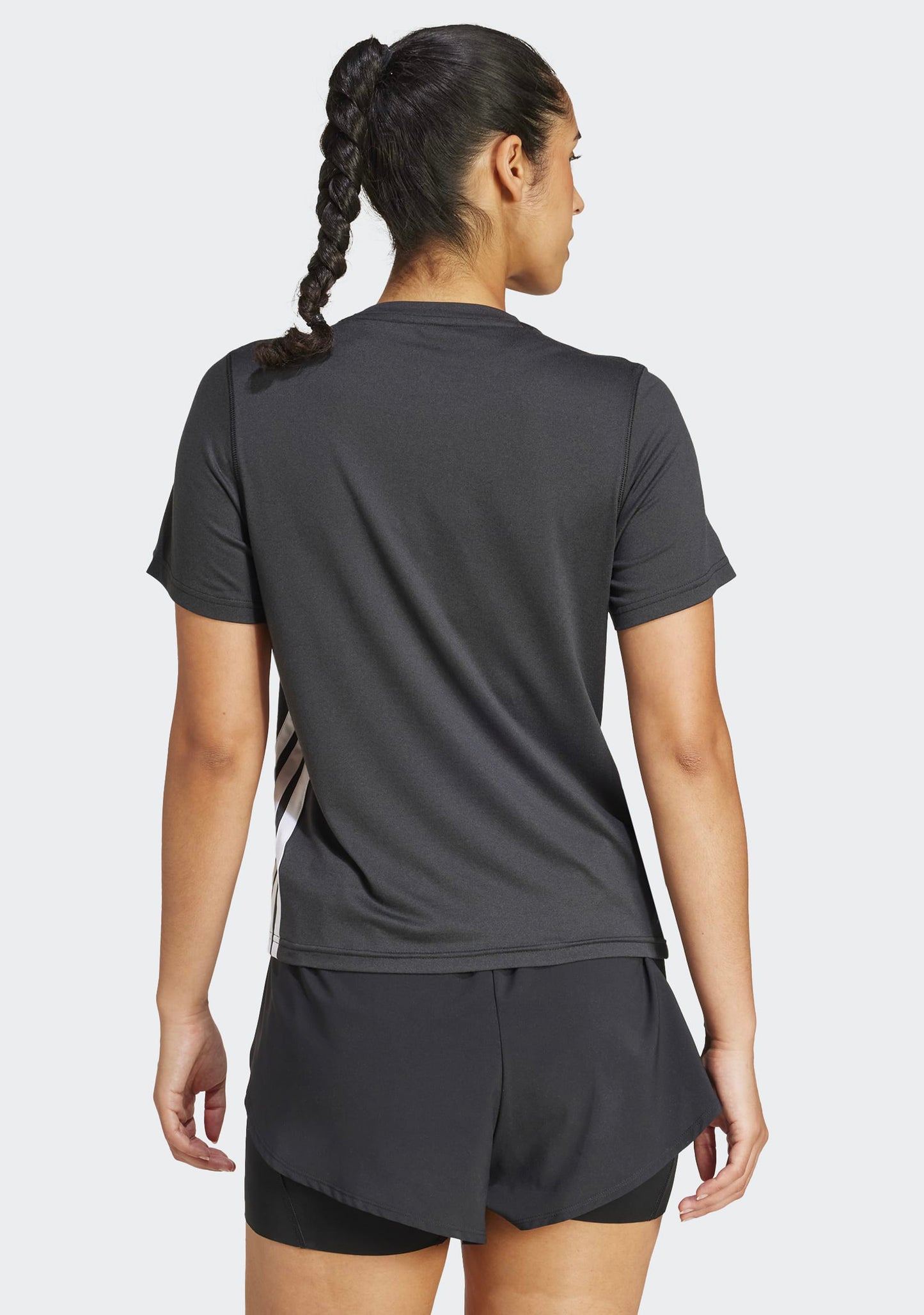 Adidas Women's Climacool Essentials 3-Stripes Workout Tee
