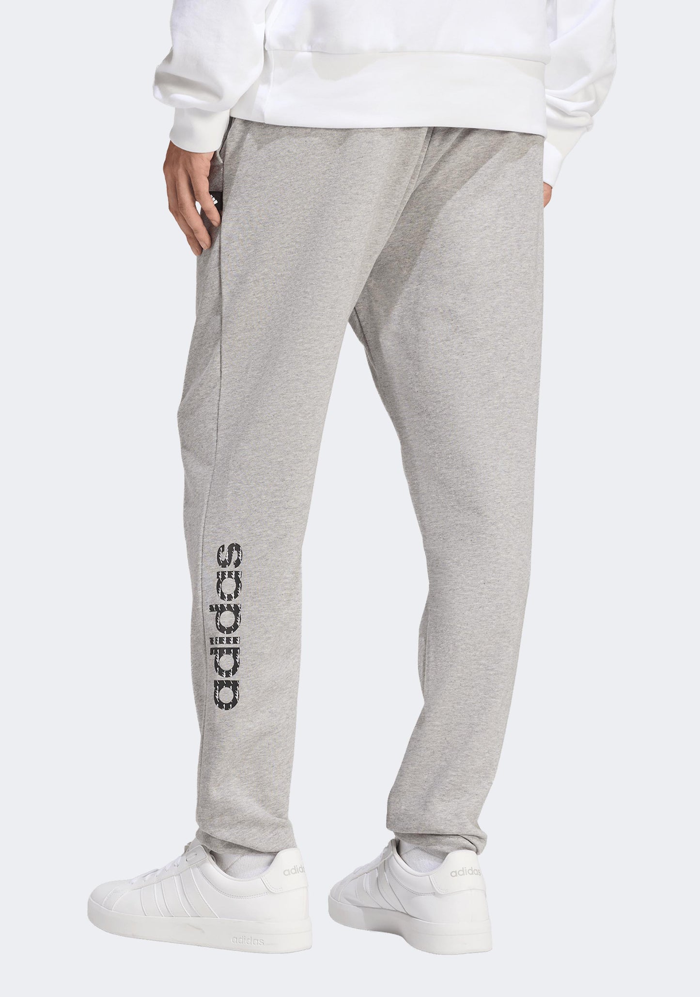 Adidas Men's French Terry Linear Logo Pants