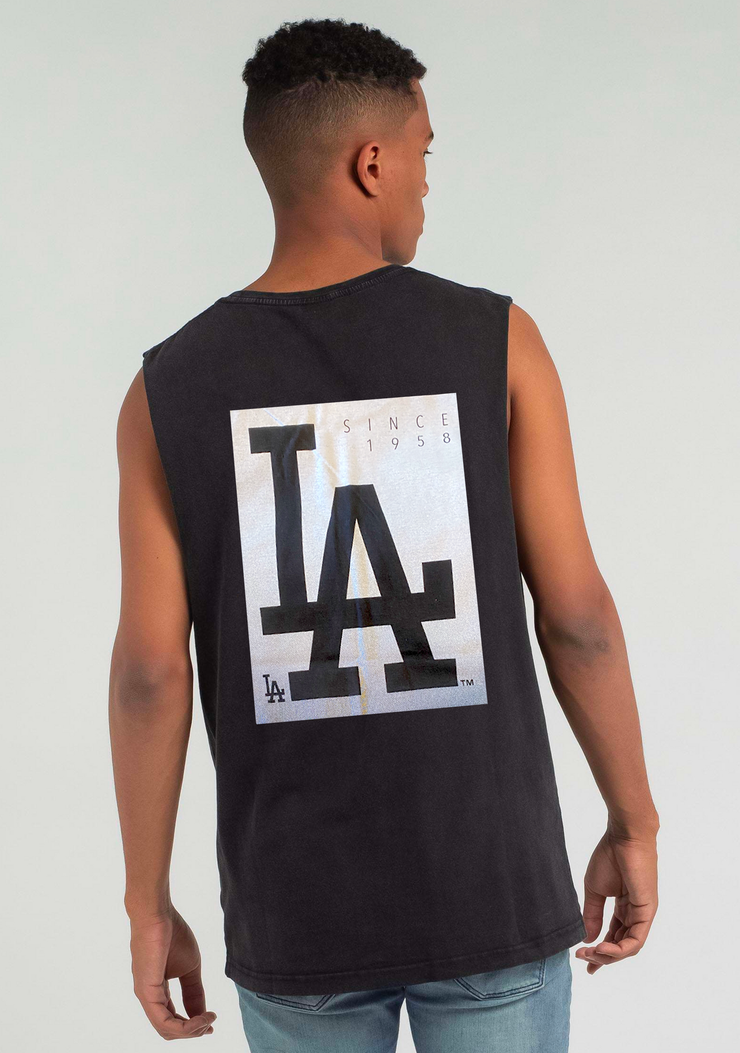 Majestic Athletic Men’s Los Angeles Dodgers Grad Patterson Muscle Tank