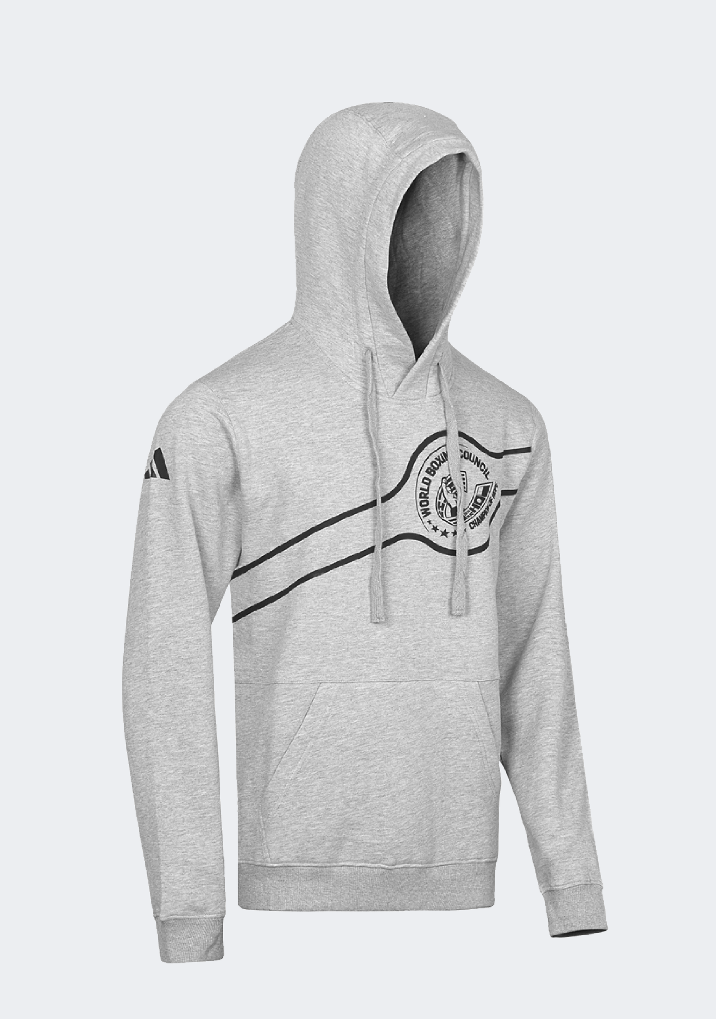 Adidas Men's WBC Traditional Grey/Black Boxing Hoodie
