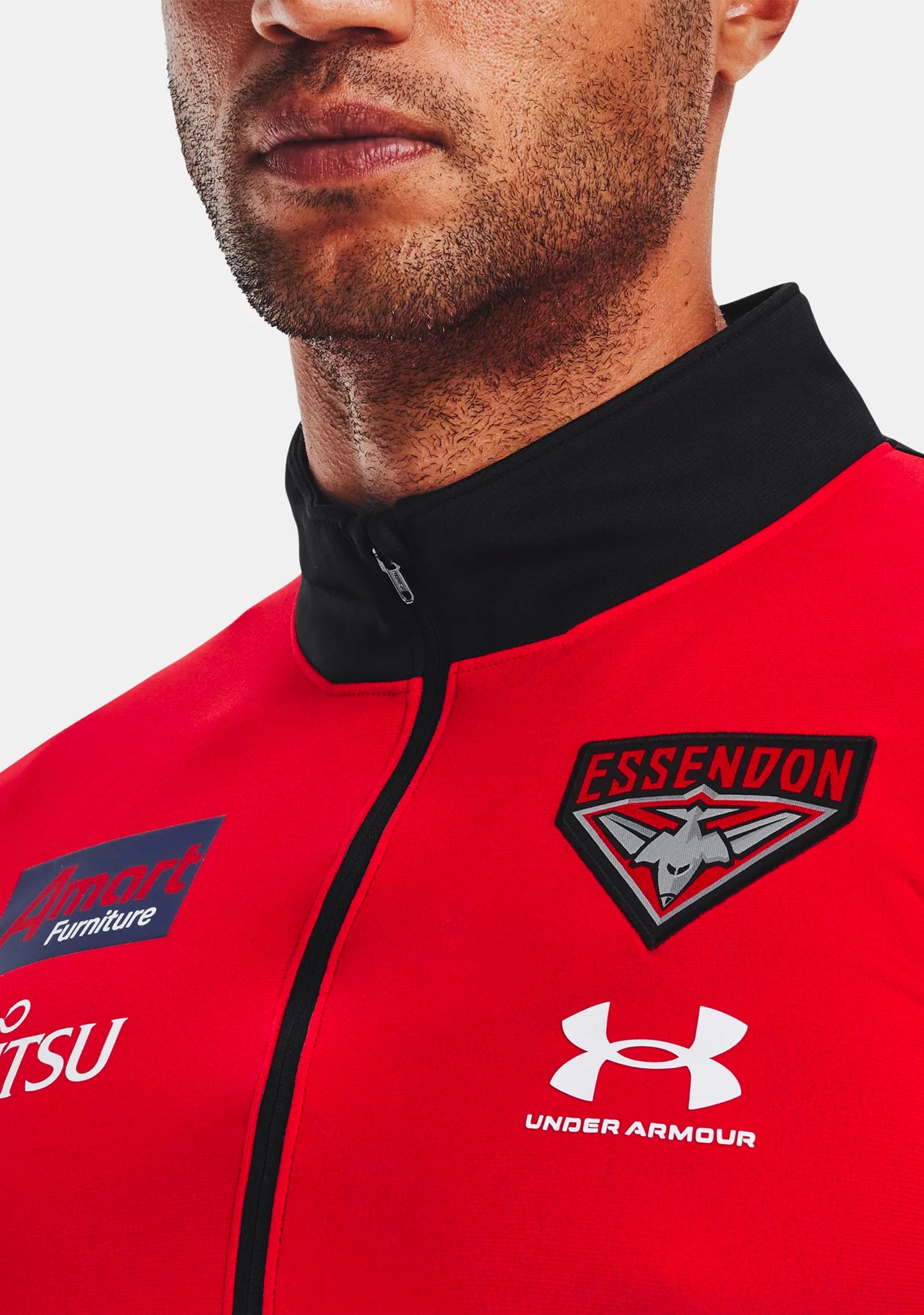 Under Armour Men’s Essendon FC Midlayer Quarter Zip Jacket