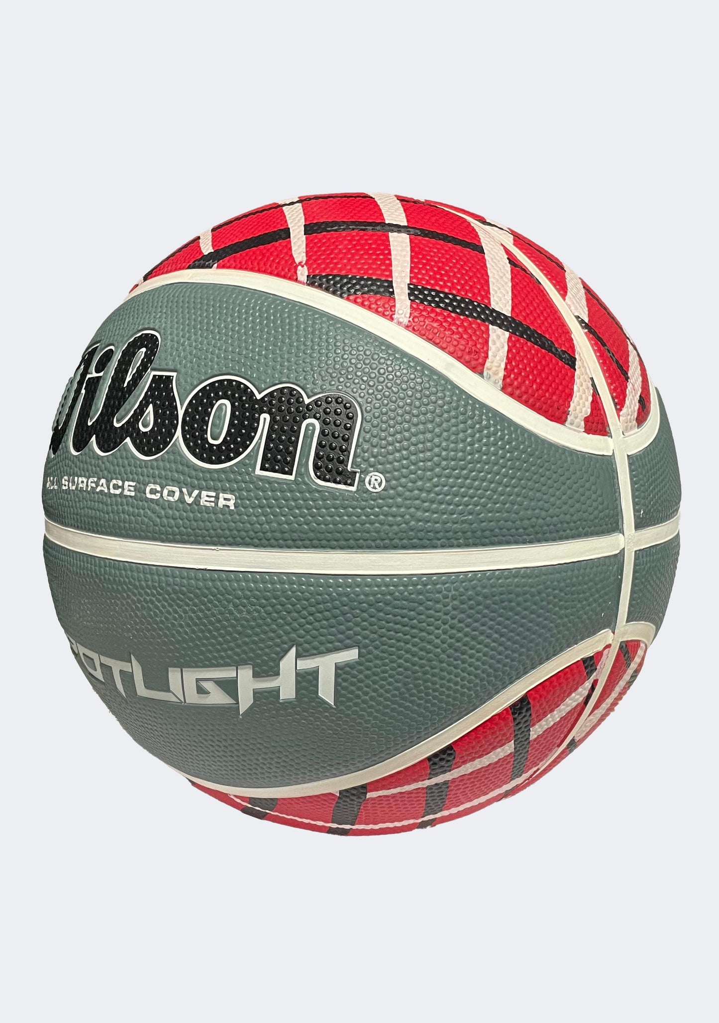 Wilson Spotlight Size 7 Basketball Red/Grey/White