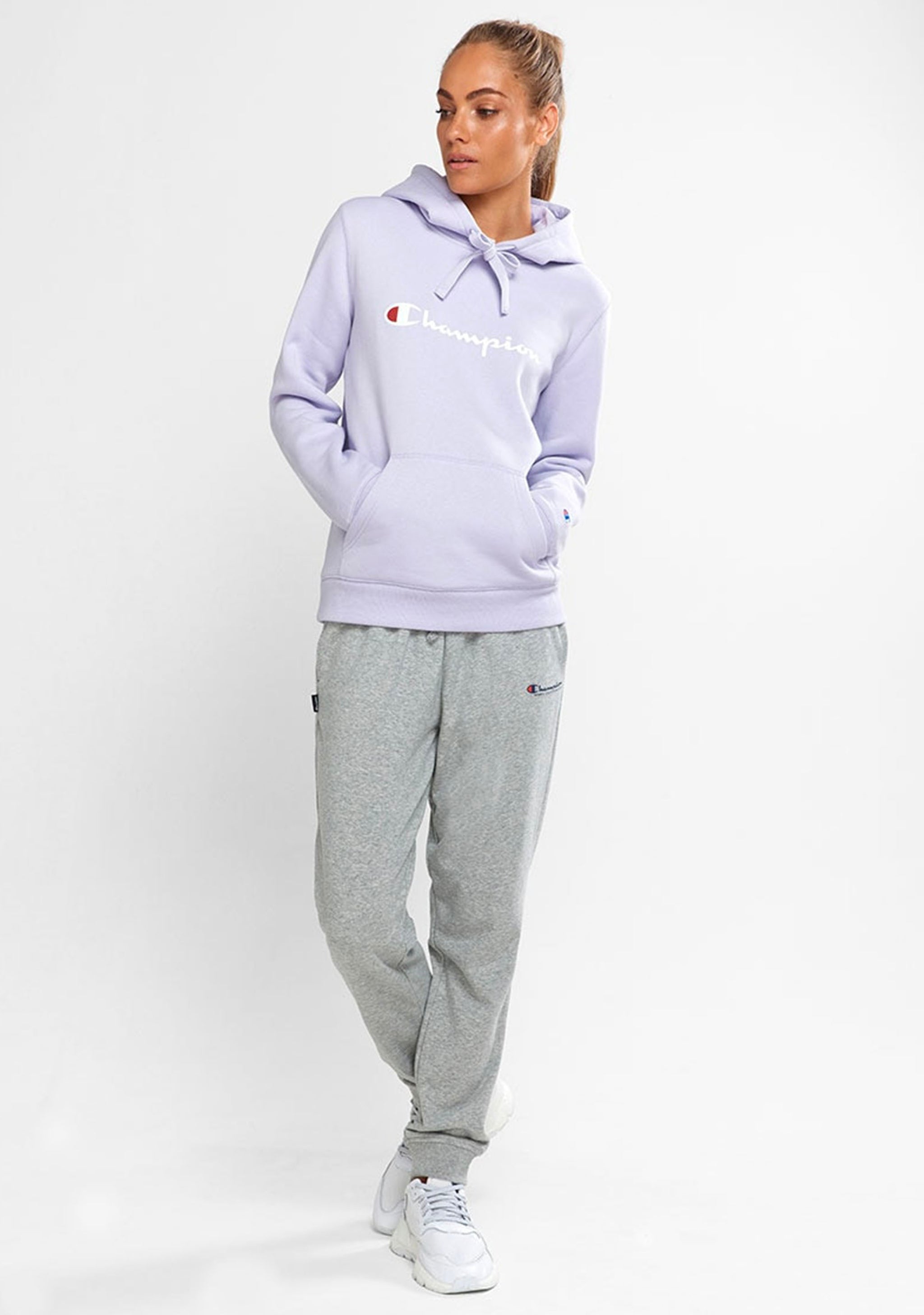 Champion Women’s Script Hoodie Lilac