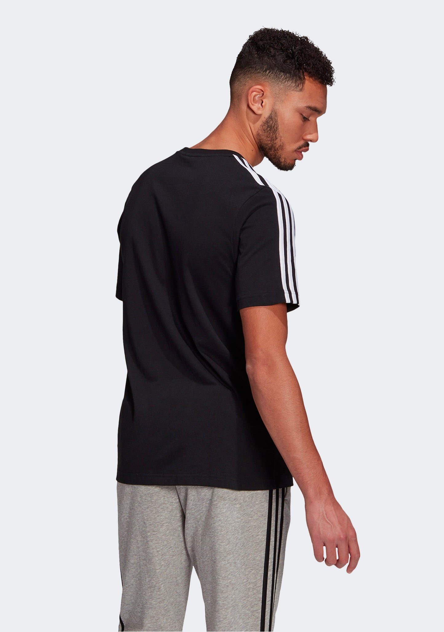 Adidas Men’s Essentials 3 Stripes Tee