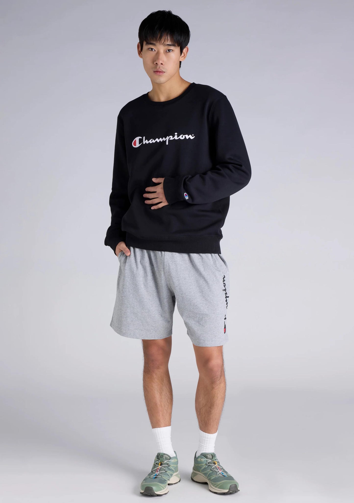 Champion Men’s Script Crew Black