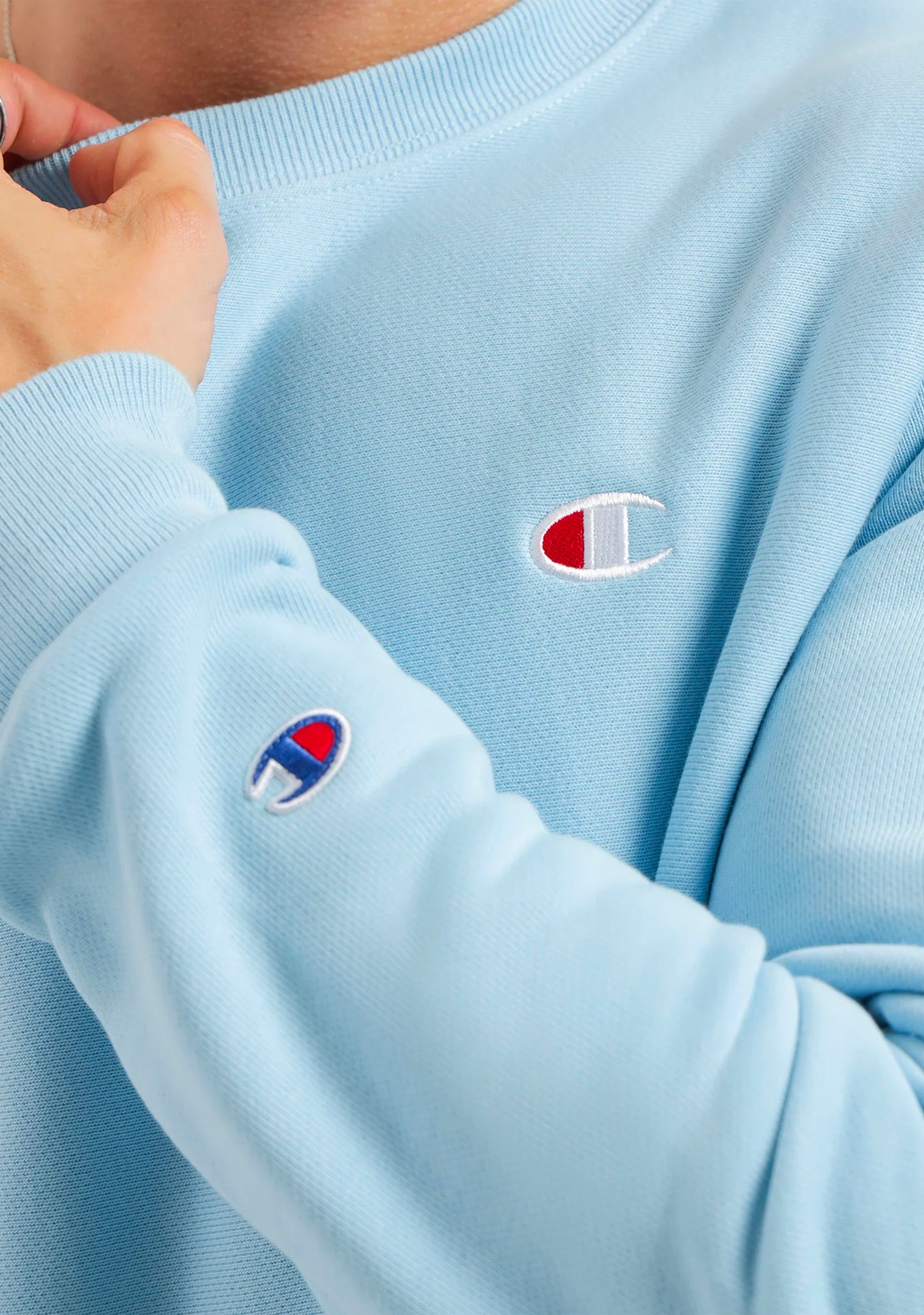 Champion Men's Reverse Weave Small C-Logo Crew