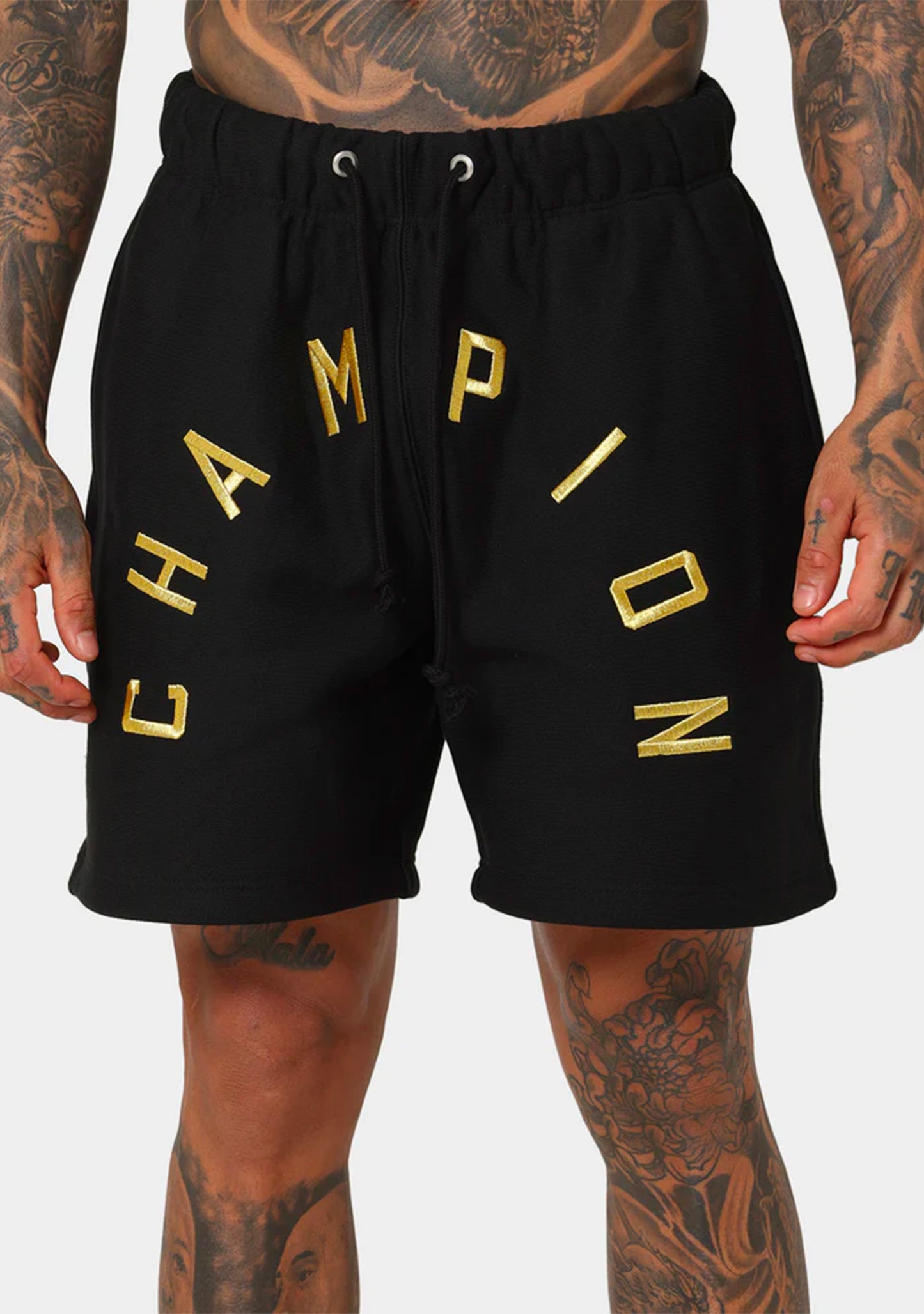 Champion Men's Reverse Weave Arch Logo Shorts