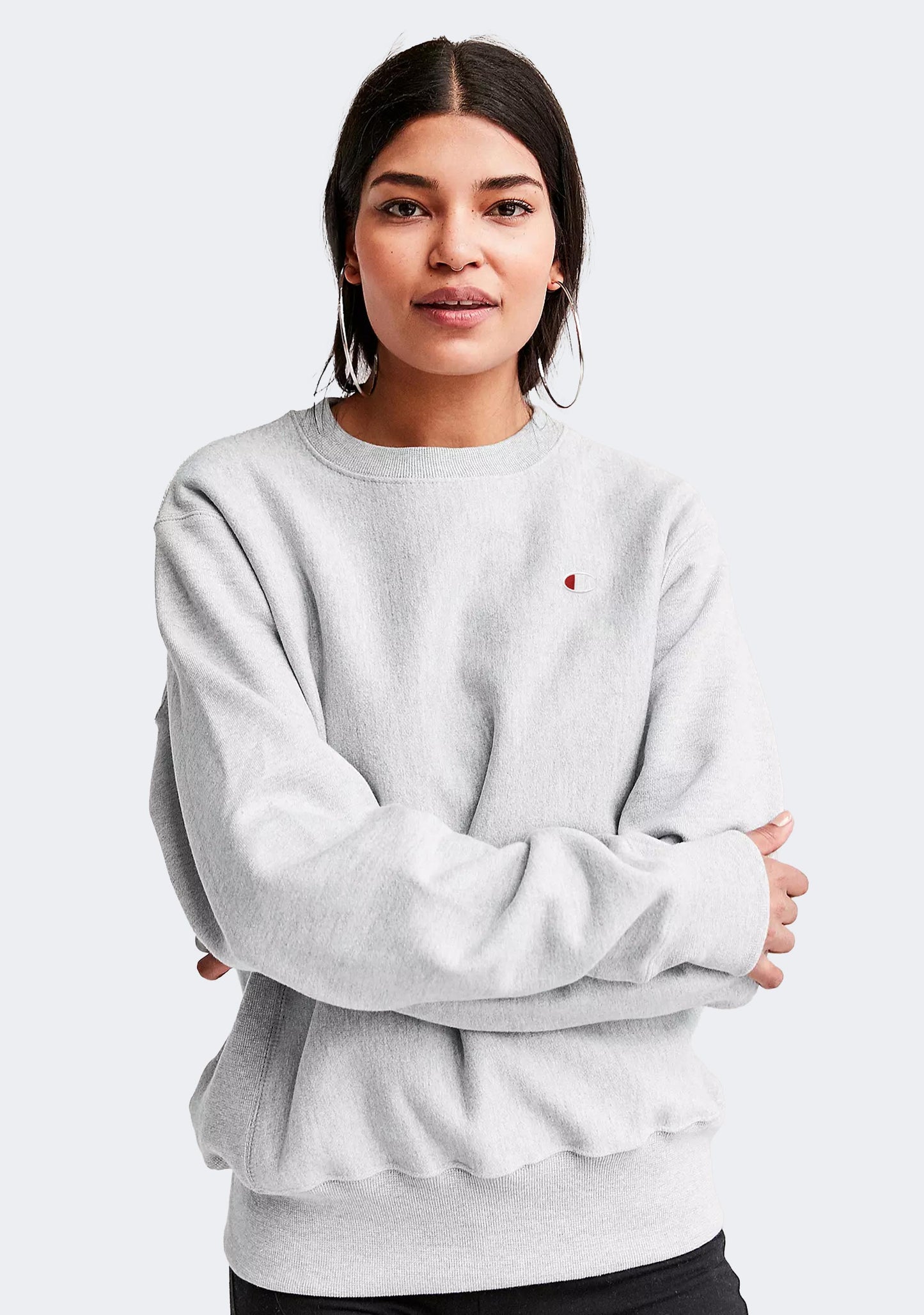 Champion Women’s Reverse Weave Small C Logo Crew