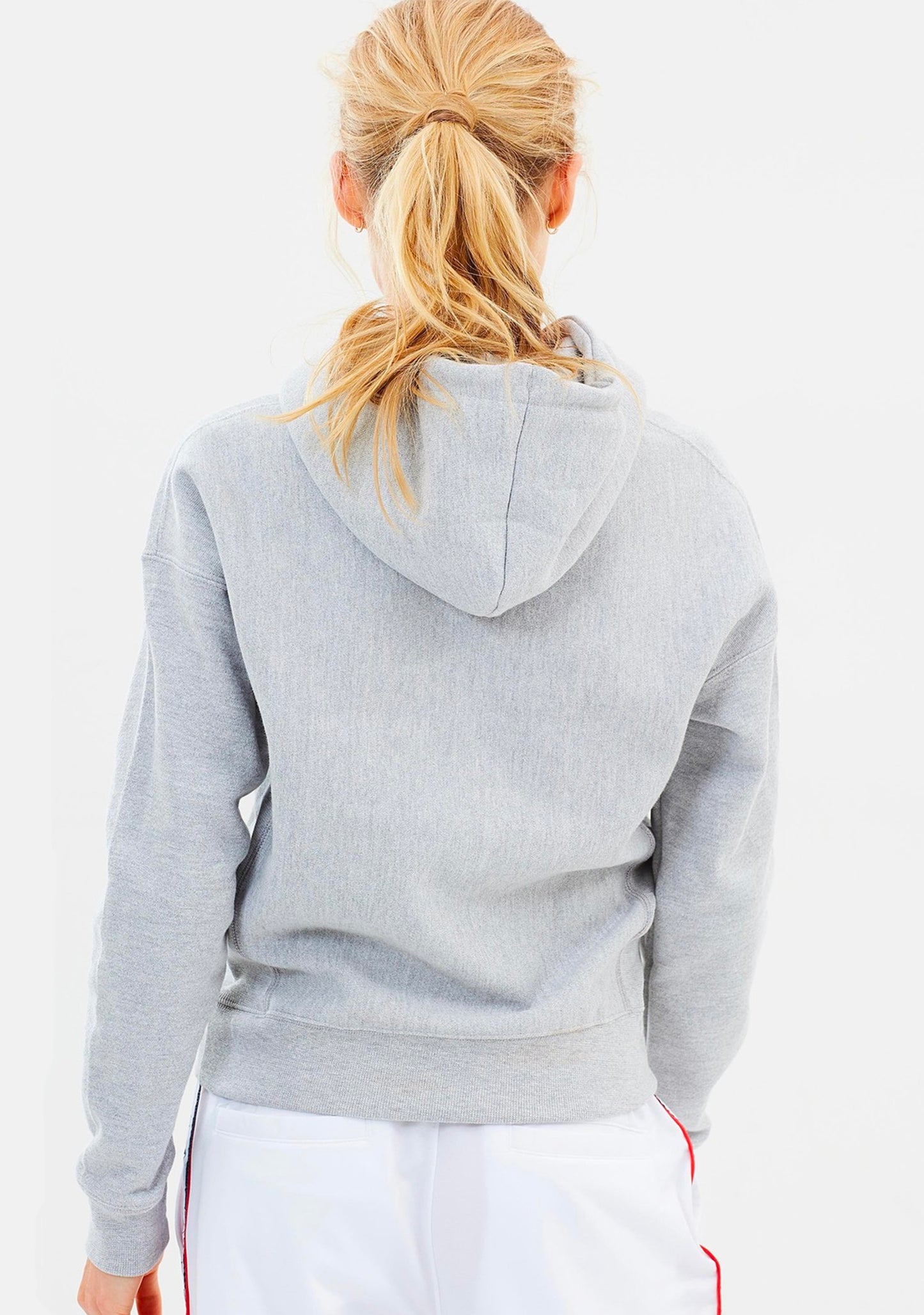 Champion Women’s Reverse Weave C Logo Regular Fit Hoodie Grey