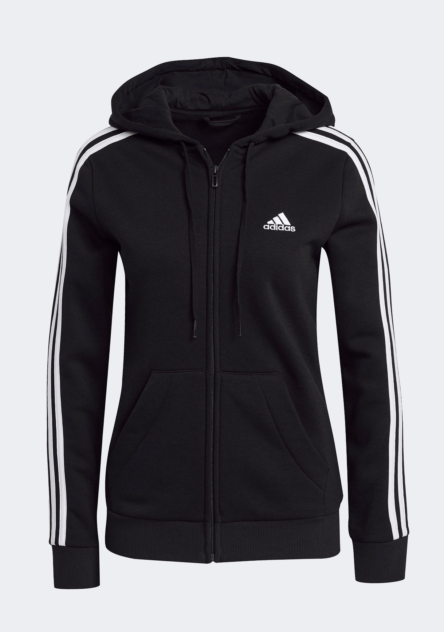Adidas Women's Fleece 3-Stripes Full-Zip Hoodie