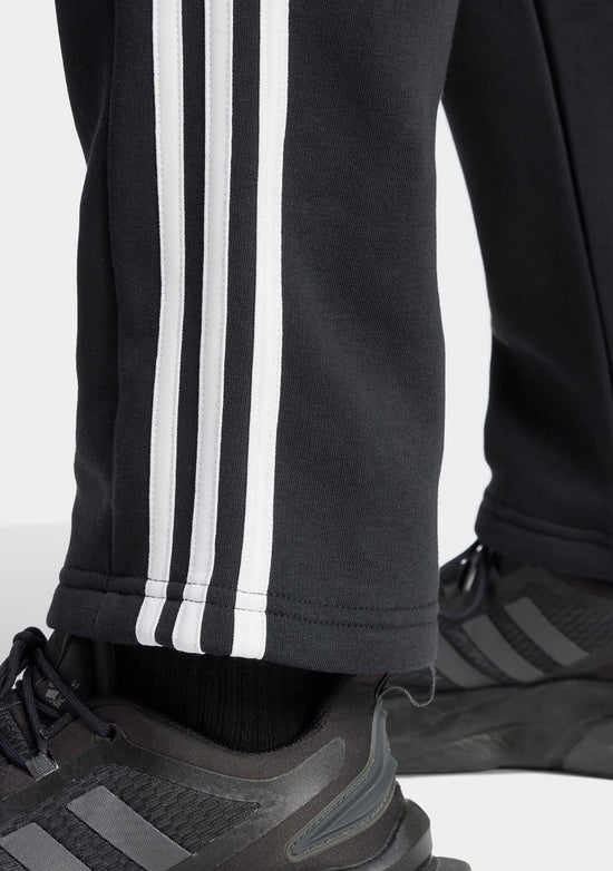 Adidas Men's Essentials 3-Stripes Open Hem Fleece Pants