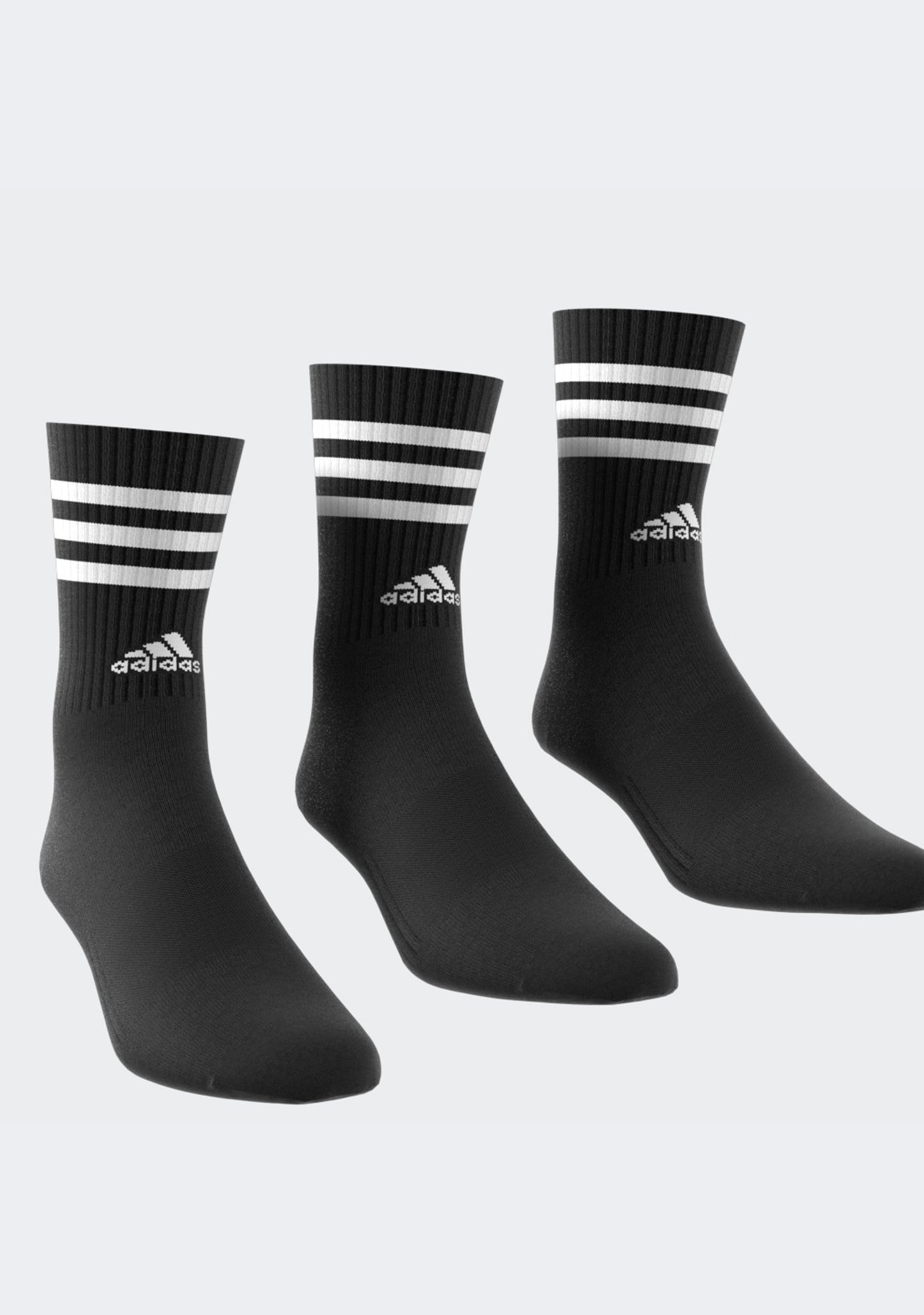 Adidas 3-Stripes Cushioned Crew Socks 3 Pack