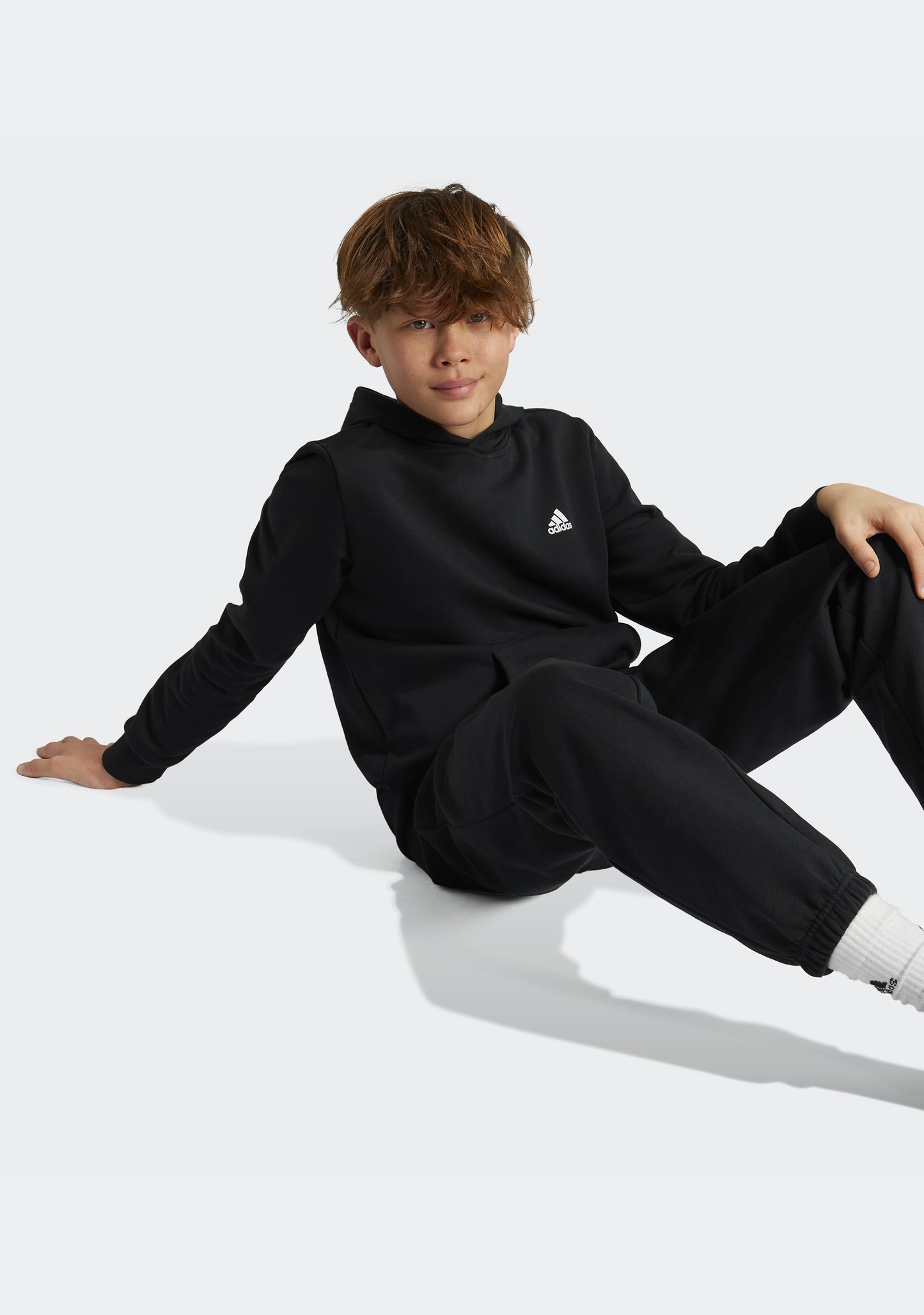 Adidas Kids' Essentials Small Logo Feel Cozy Fleece Hoodie