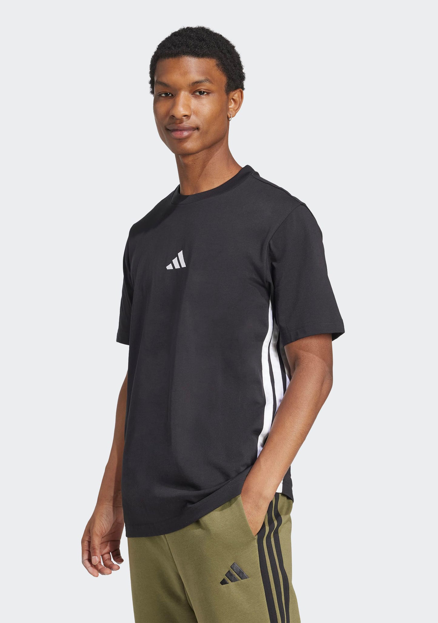Adidas Men's Essentials 3-Stripes Single Jersey Tee