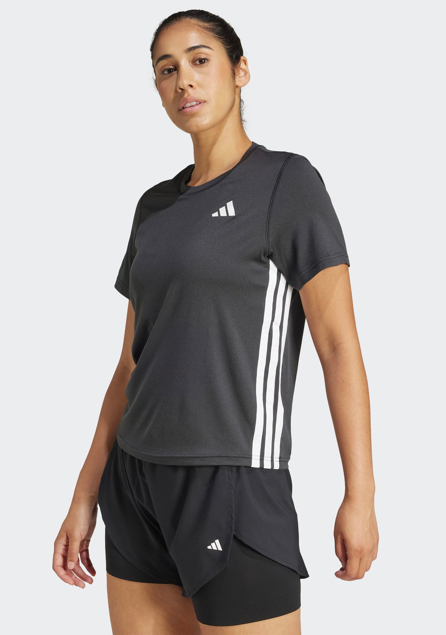 Adidas Women's Climacool Essentials 3-Stripes Workout Tee