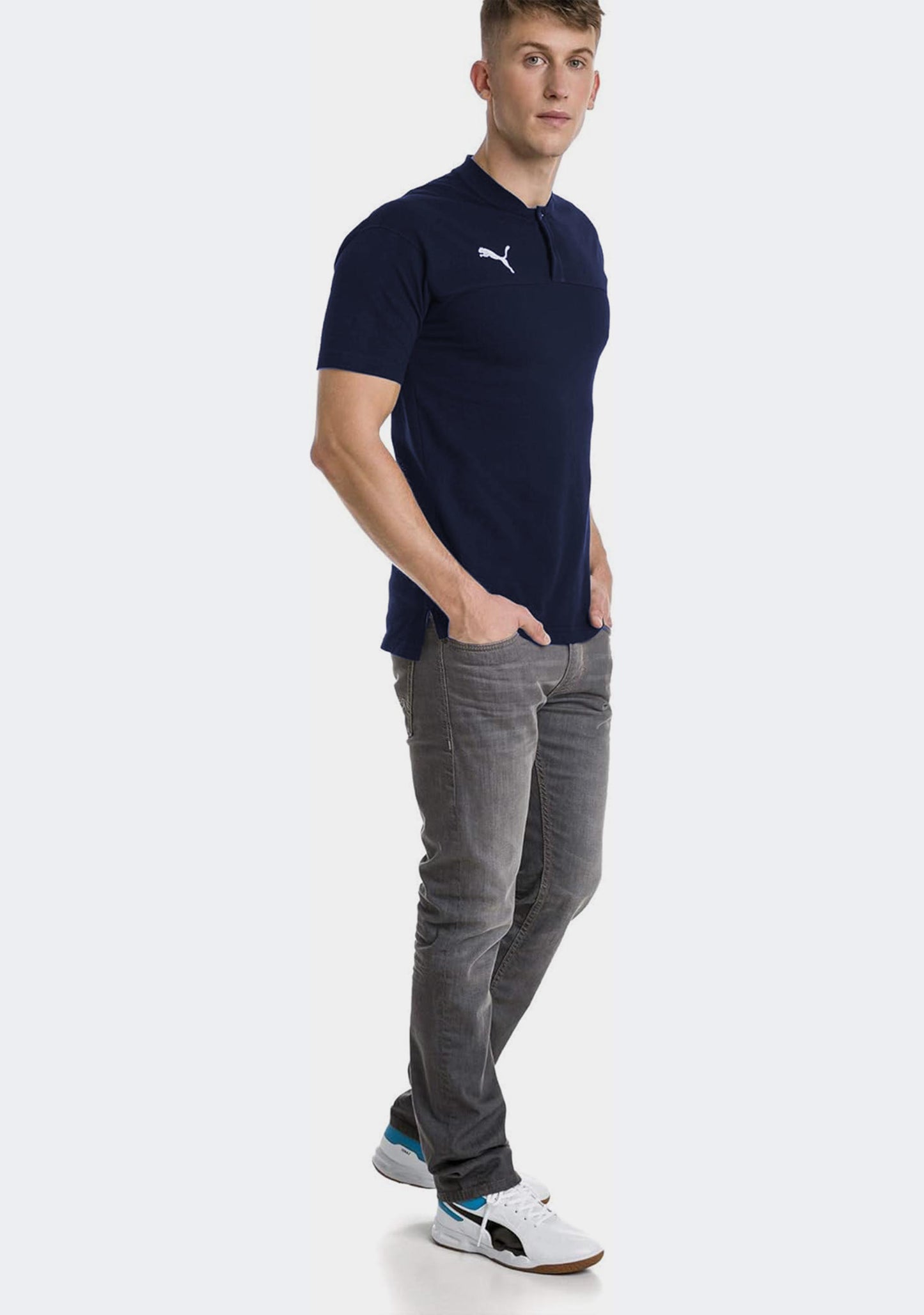 Puma Men’s Liga Cup Casual Polo Navy