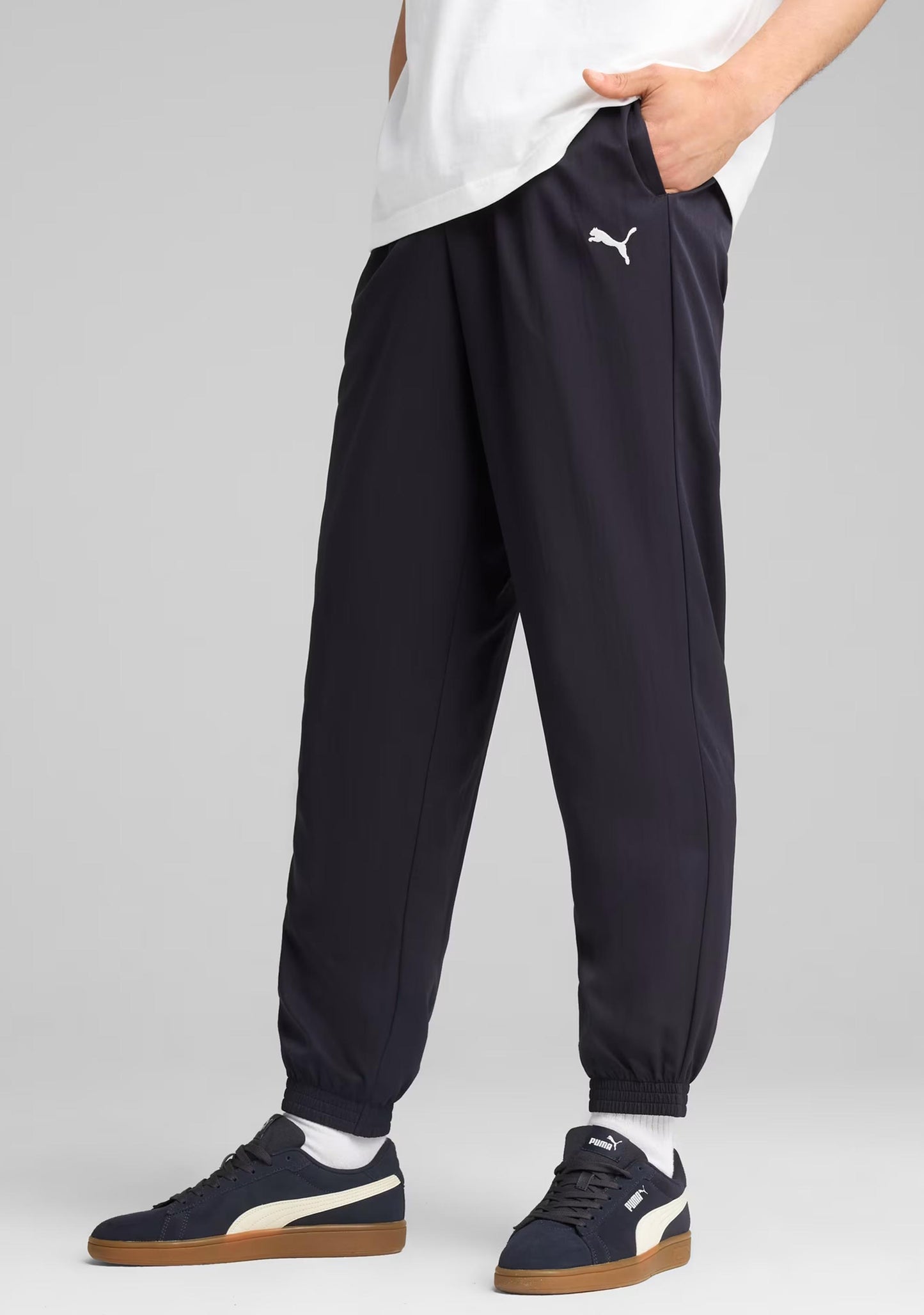 Puma Men's Active Essentials Woven Pants Navy