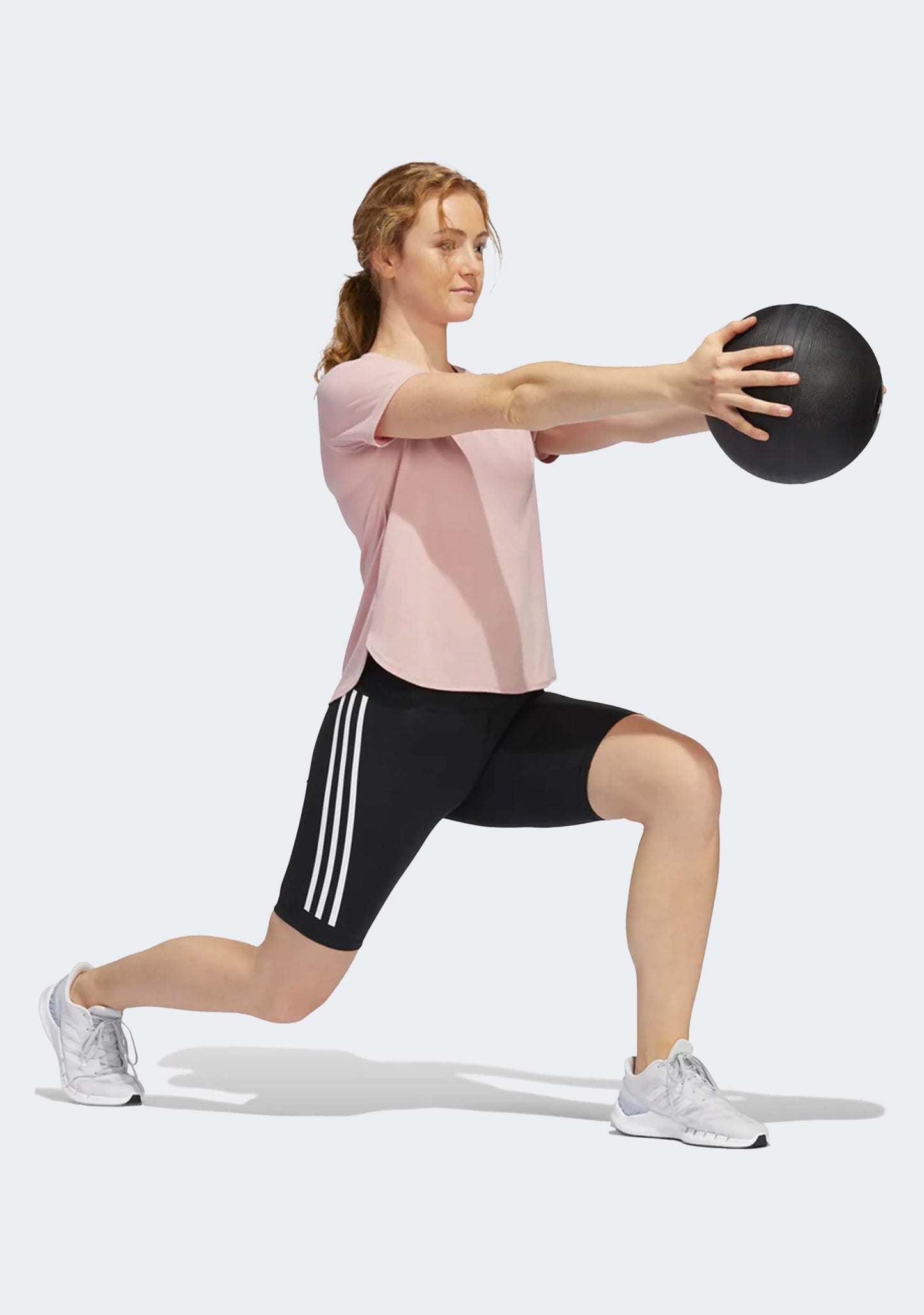 Adidas Women's Optime Trainicons 3-Stripes Bike Short Leggings